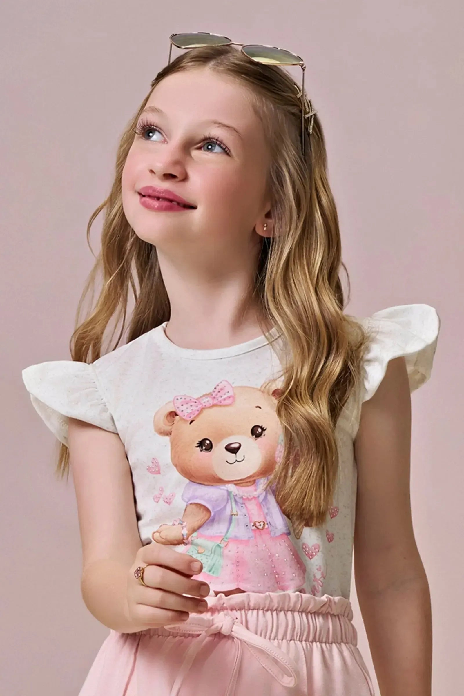 Óculos de Sol com Proteção UV. Acompanha Caixinha e Estojo Porta Óculos. 96741 Infanti Infantil Menina