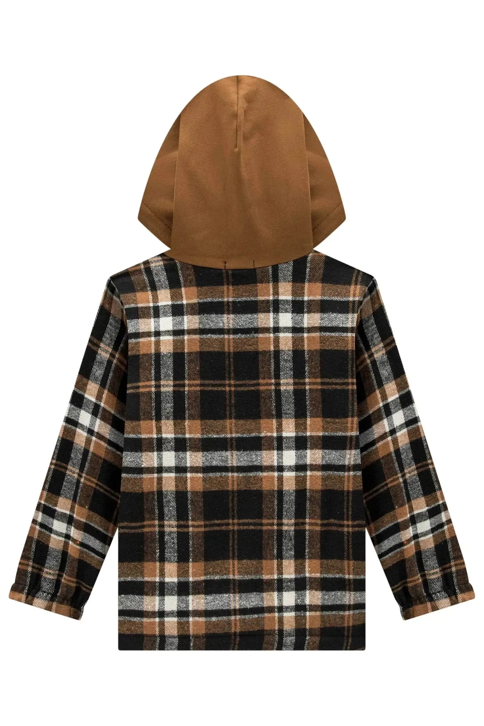 Overshirt em Flanela Xadrez e Forro Carneirinho 89789 Johnny Fox Teen Menino
