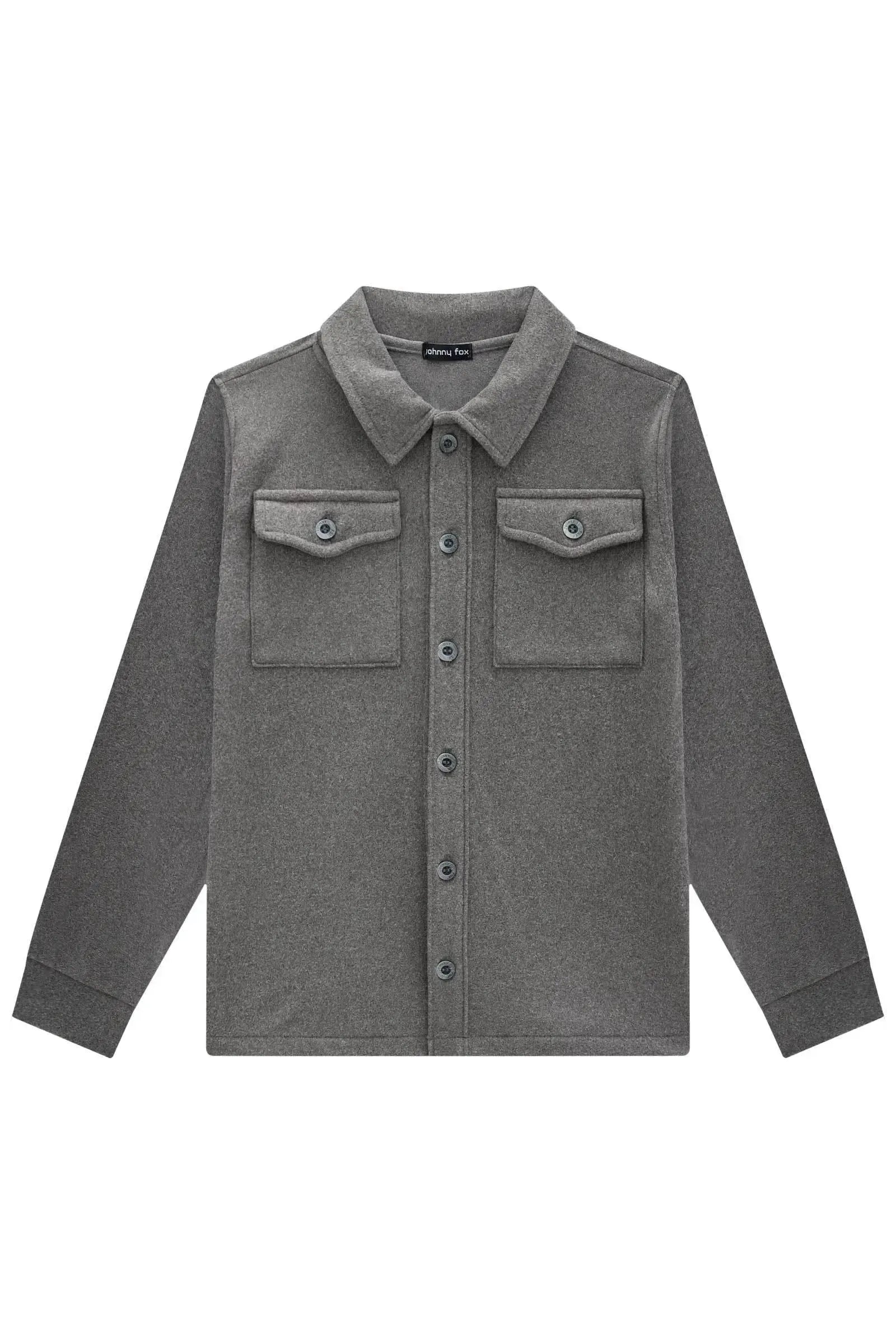 Overshirt em Ultrasoft Melange com Elastano 89793 Johnny Fox Teen Menino