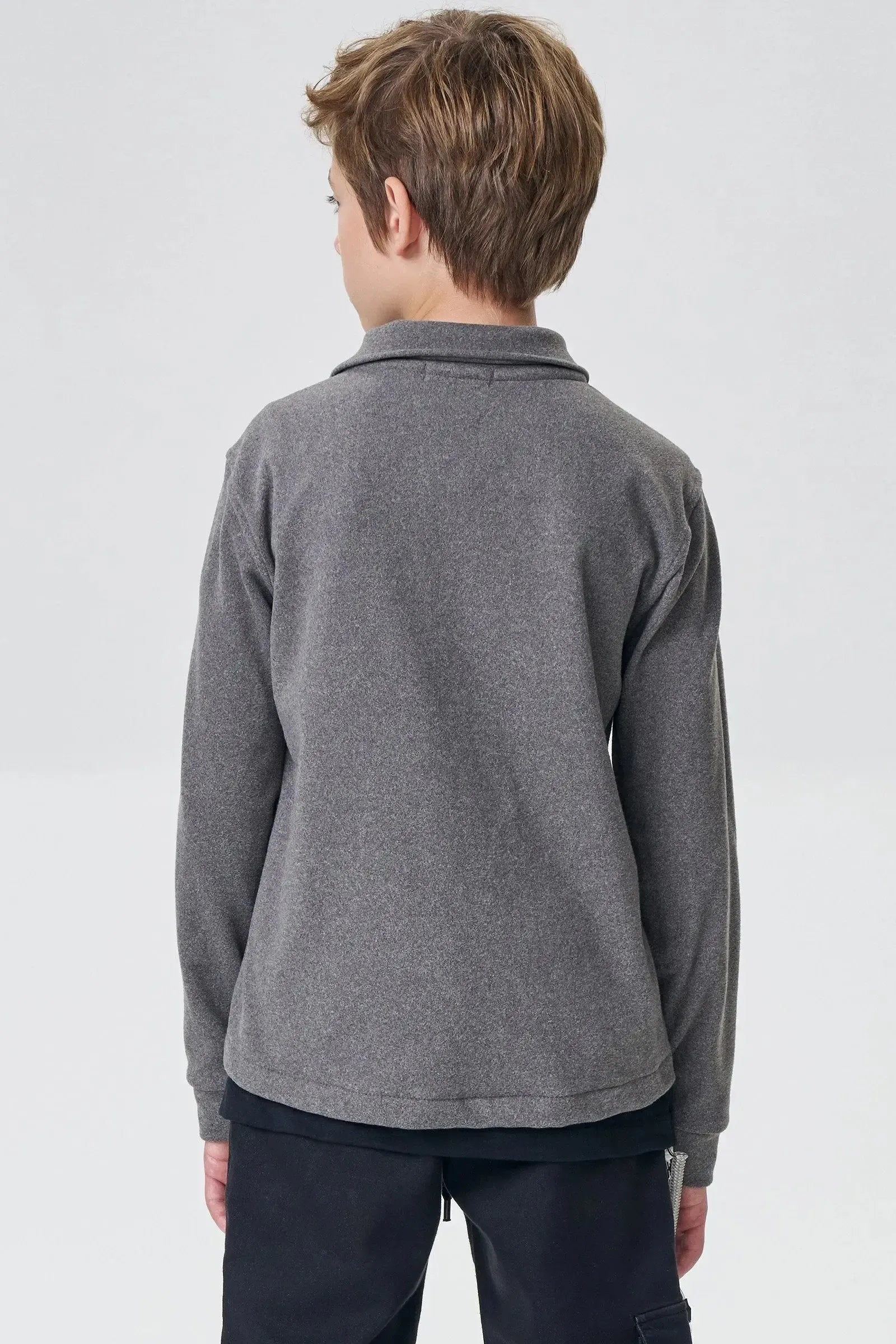 Overshirt em Ultrasoft Melange com Elastano 89793 Johnny Fox Teen Menino