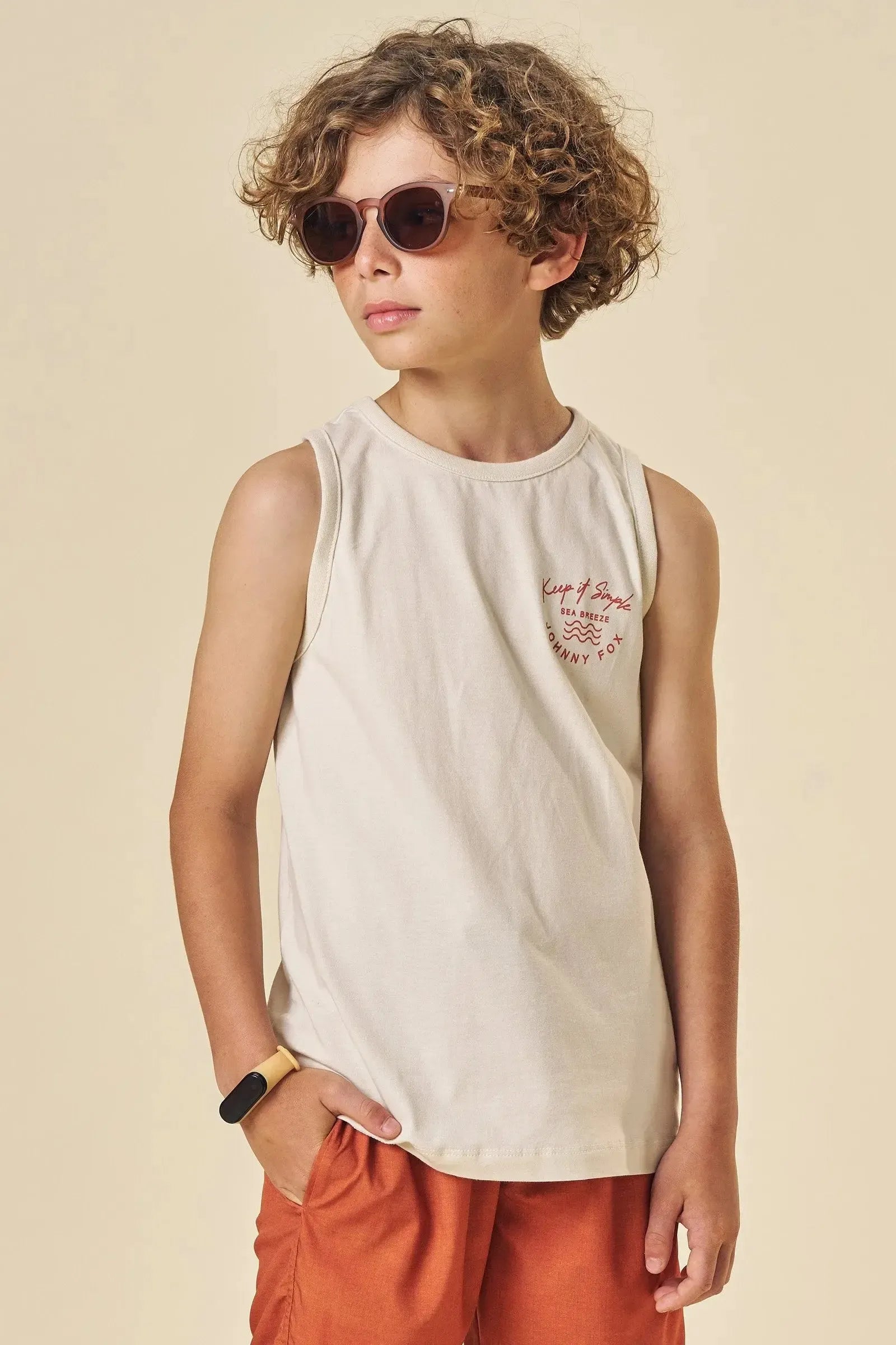 Regata em Meia Malha 83535 Johnny Fox Teen Menino