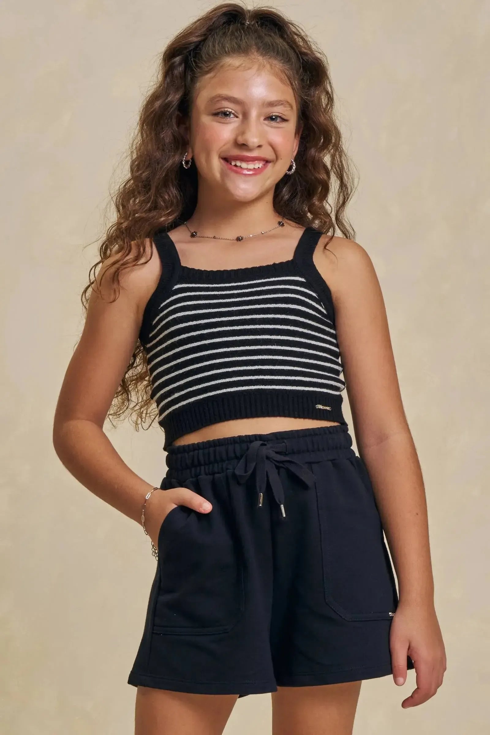 Regata em Tricô Prime 94627 Lilimoon Teen Menina