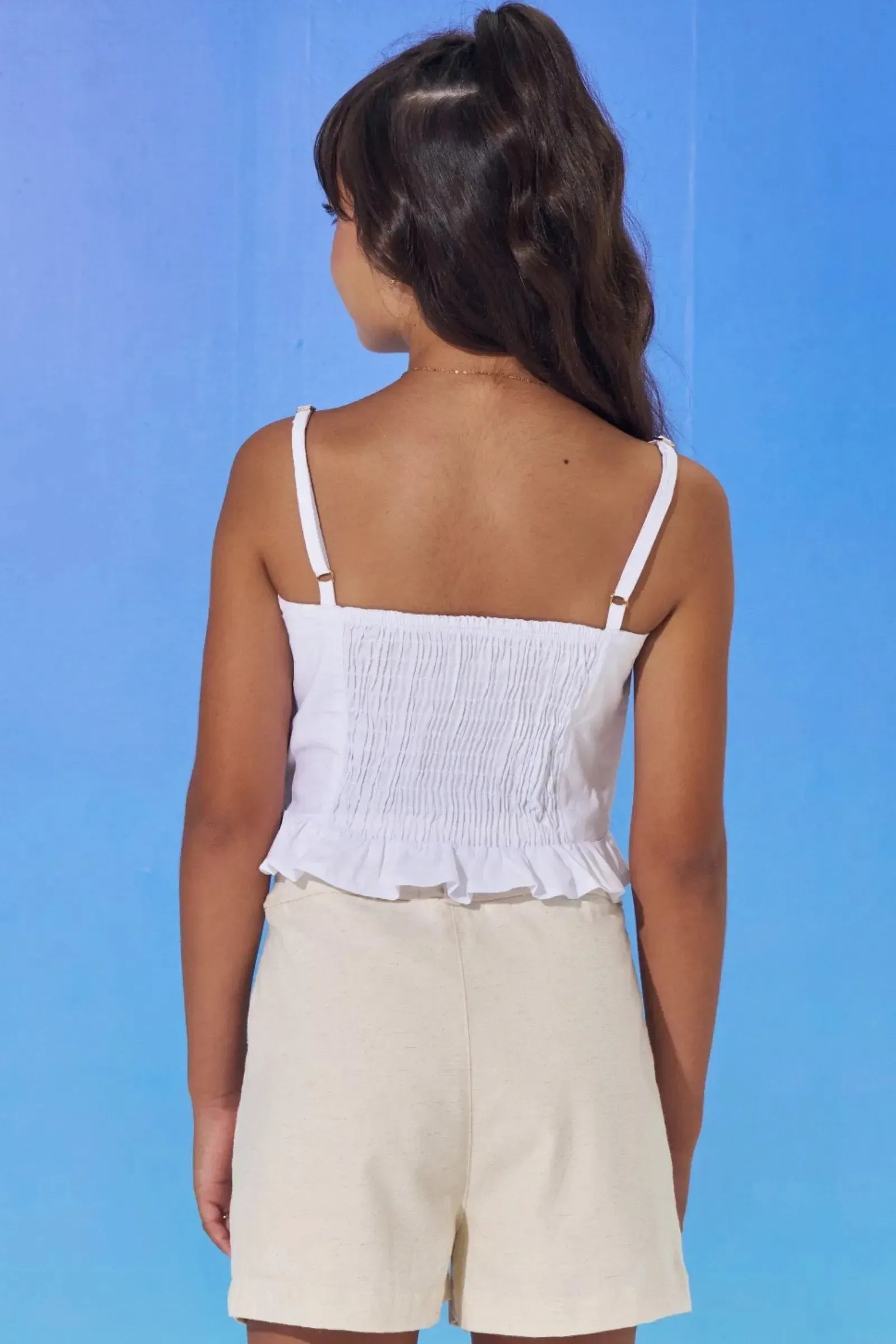 Regata em Tricoline com Elastano 98914 Vic Teen Menina