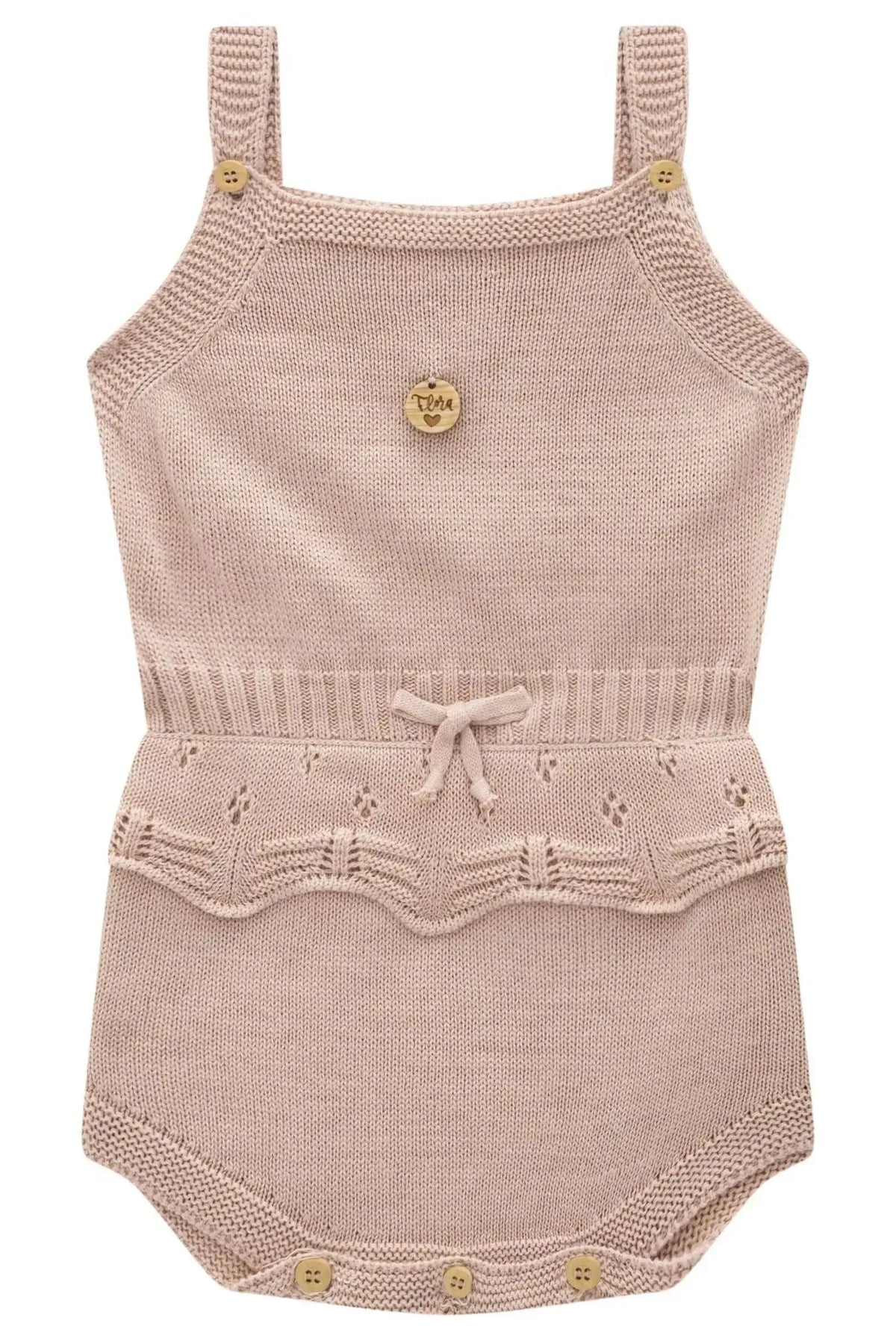 Romper em Tricot 100% Algodão 97549 Infanti Bebê Menina