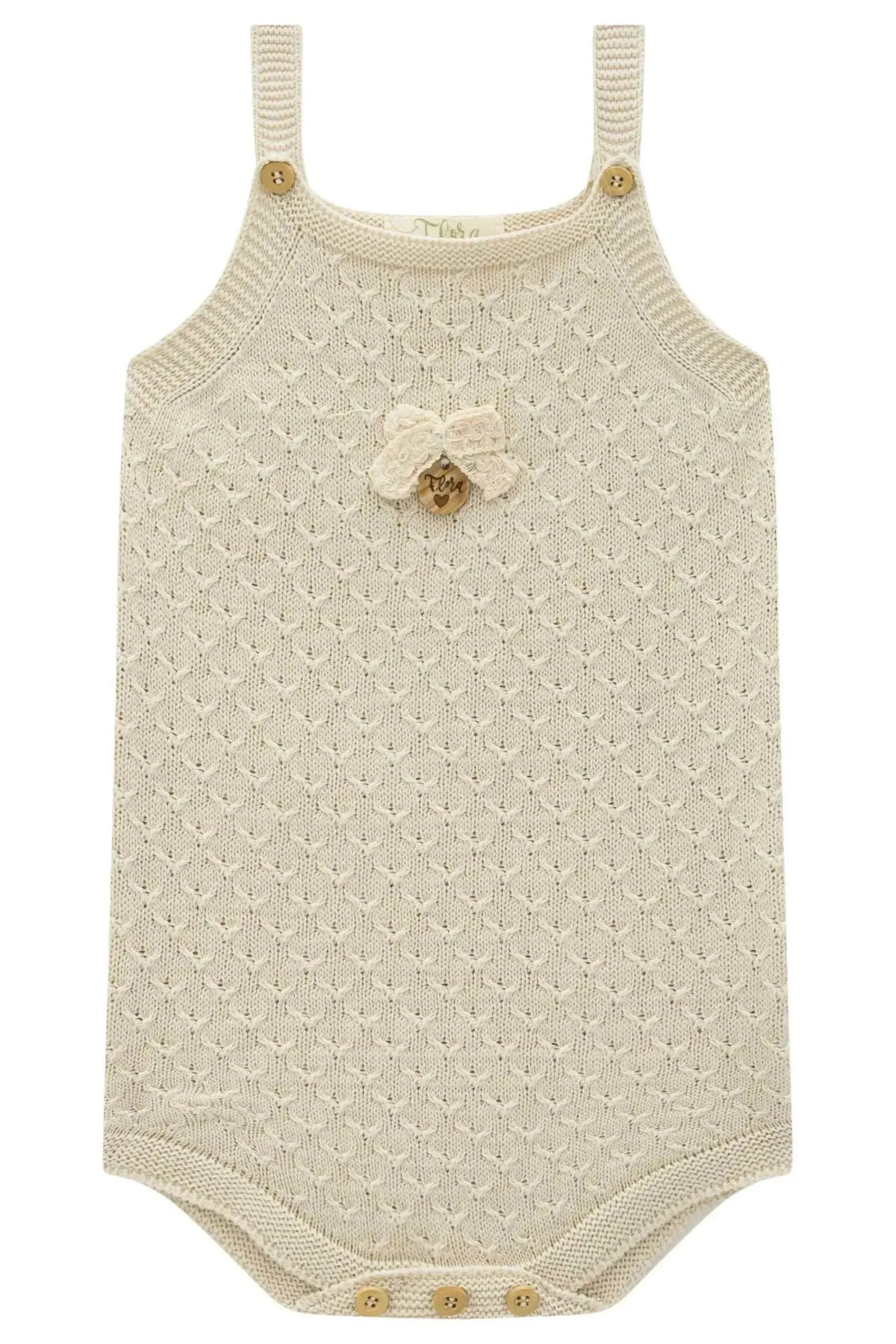 Romper em Tricot 100% Algodão 97550 Infanti Bebê Menina