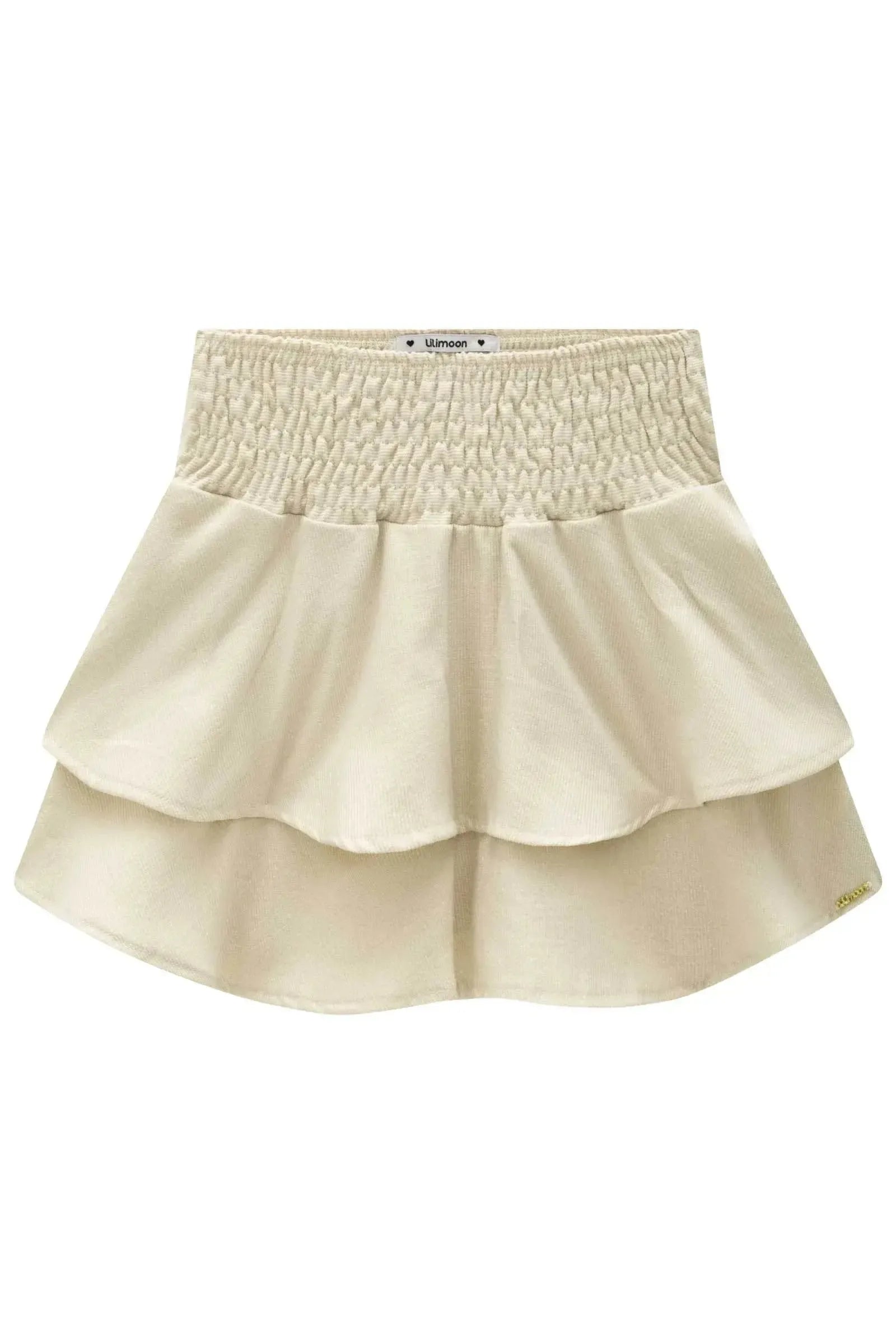 Saia em Cotelê Oslo com Shorts Embutido 89983 Lilimoon Teen Menina