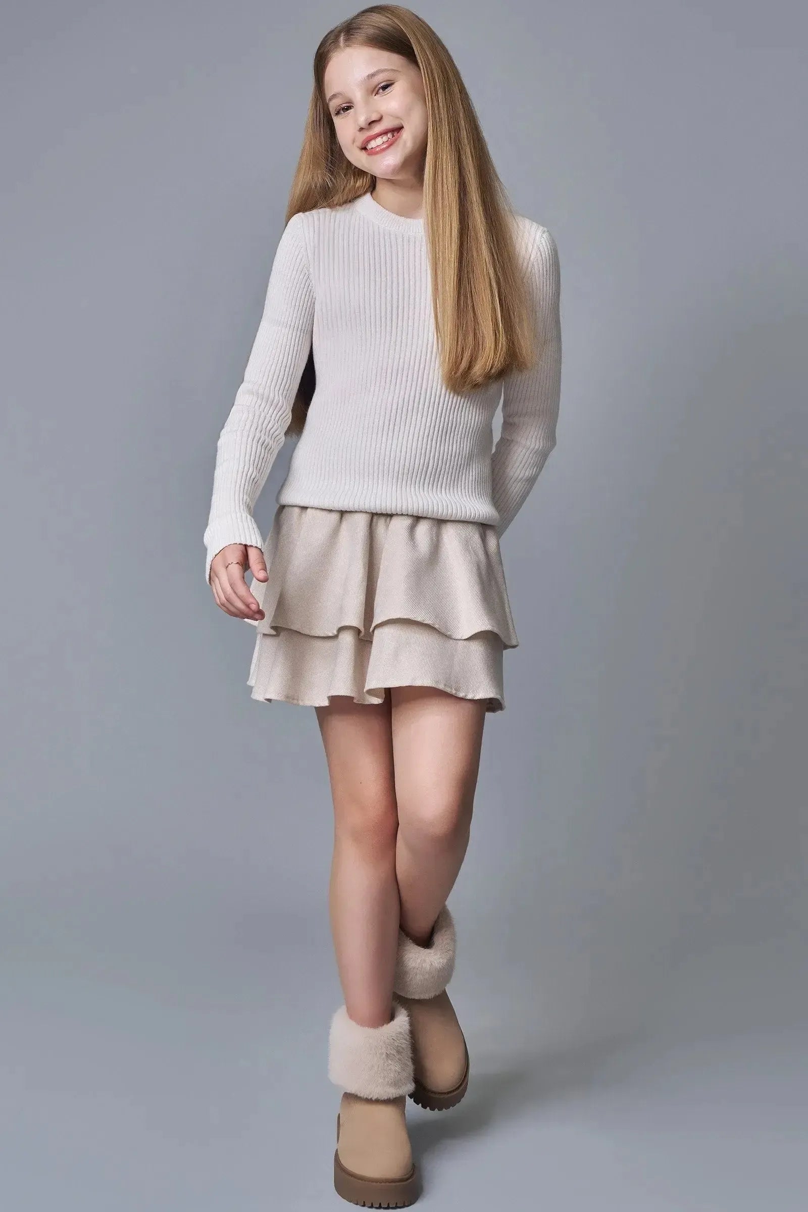 Saia em Cotelê Oslo com Shorts Embutido 89983 Lilimoon Teen Menina