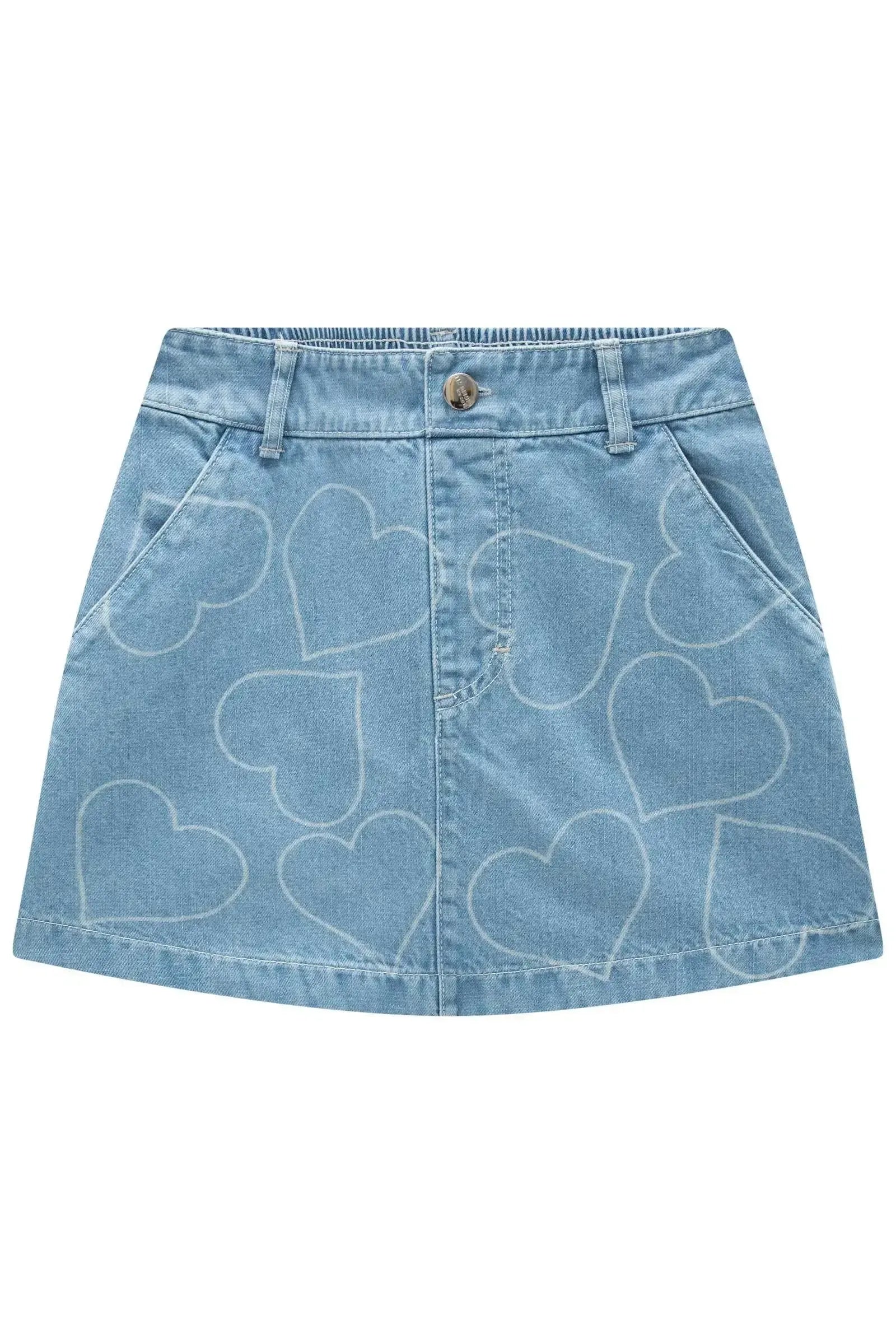 Saia em Jeans Arkansas 89638 Lilimoon Teen Menina