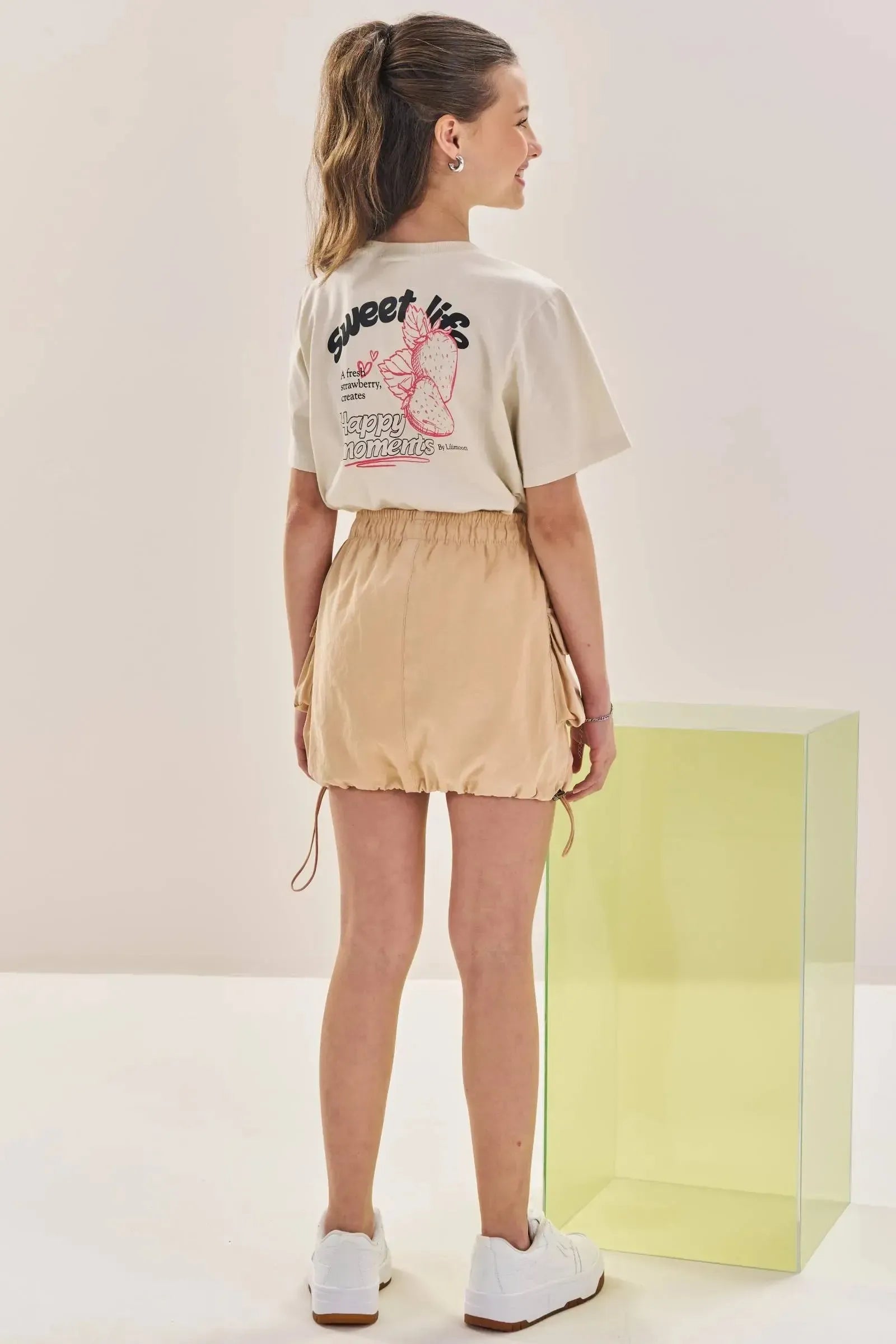 Saia em Nylon com Shorts Embutido 83360 Lilimoon Teen Menina