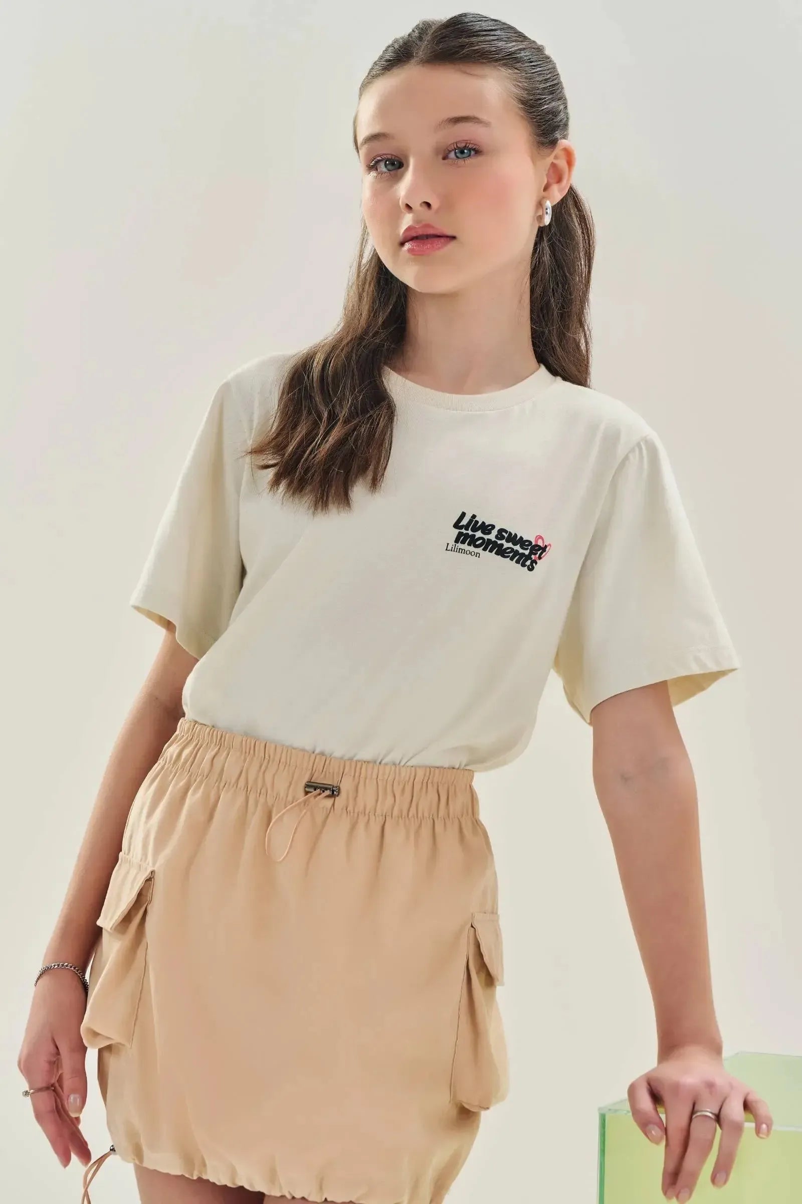 Saia em Nylon com Shorts Embutido 83360 Lilimoon Teen Menina