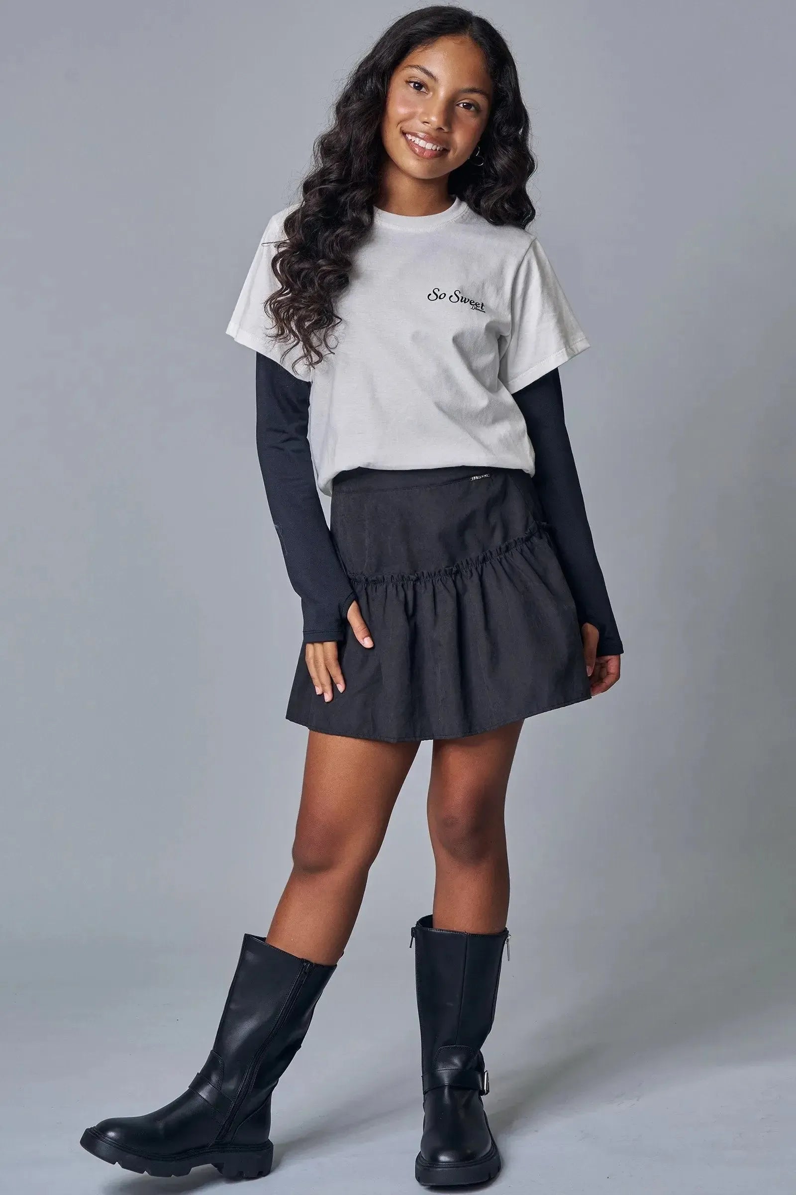 Saia em Nylon Taslon 89970 Lilimoon Teen Menina