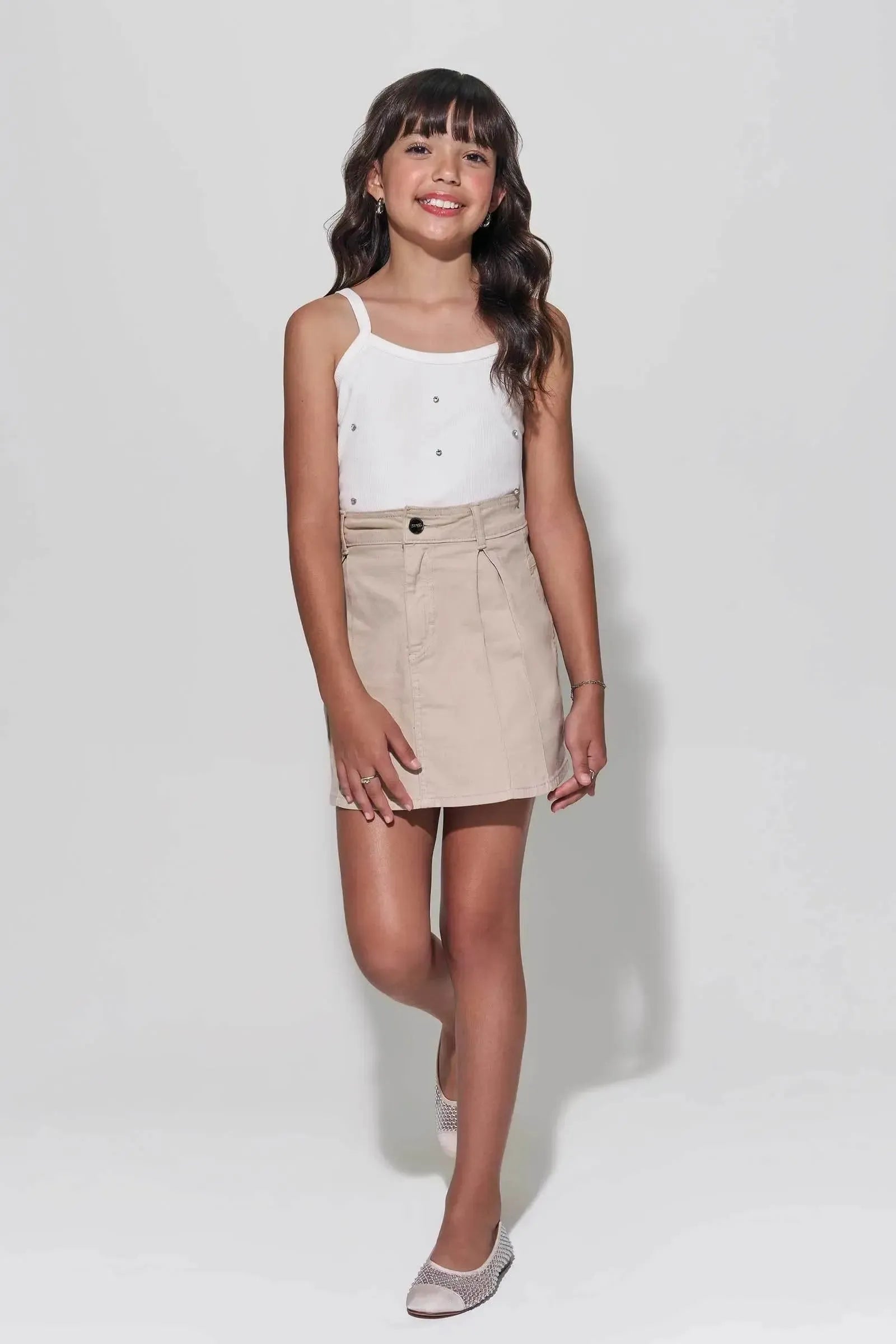 Saia em Sarja com Elastano 94383 Lilimoon Teen Menina