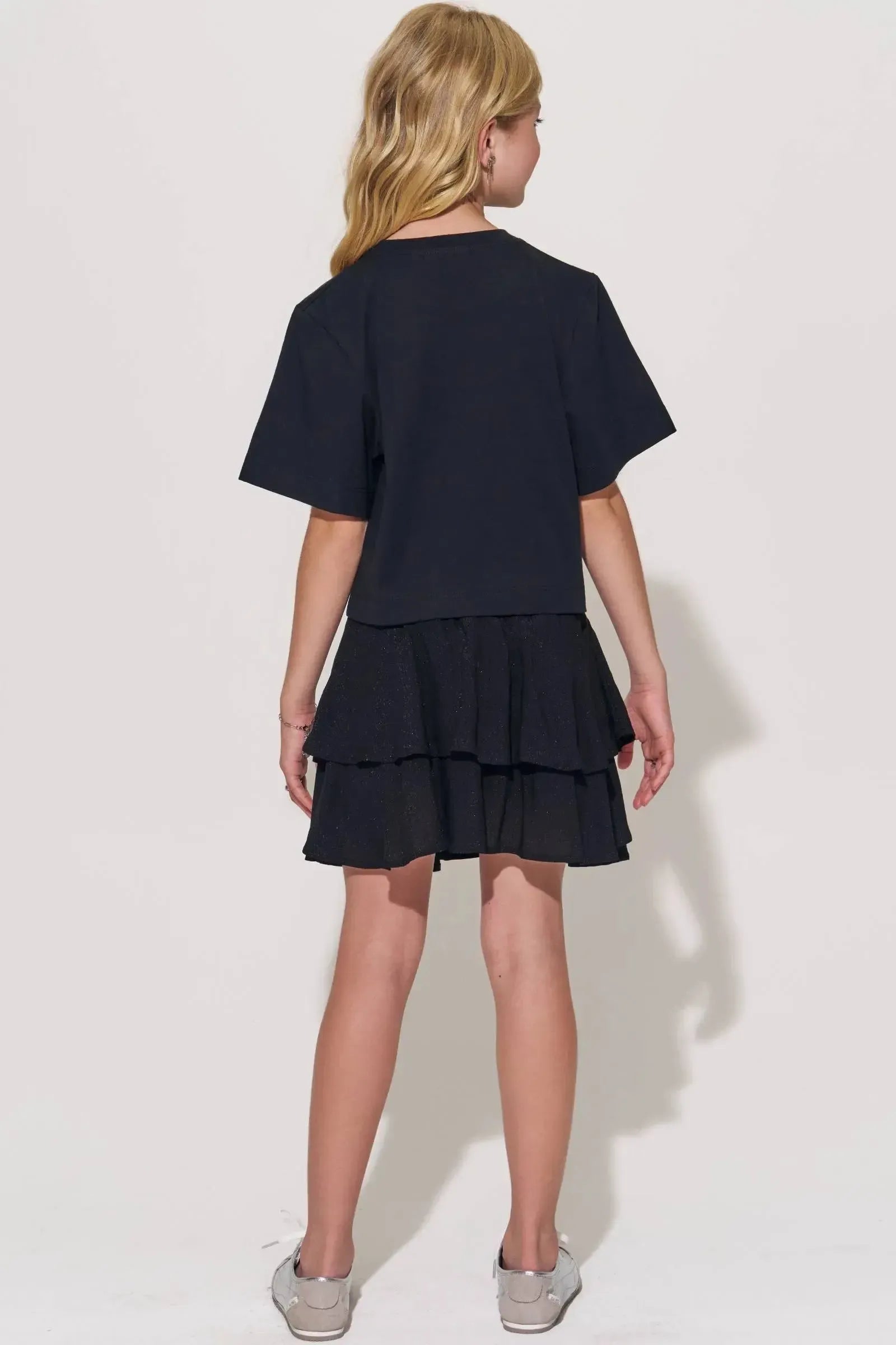 Saia em Tecido Texturizado Isla com Shorts Embutido 94370 Lilimoon Teen Menina