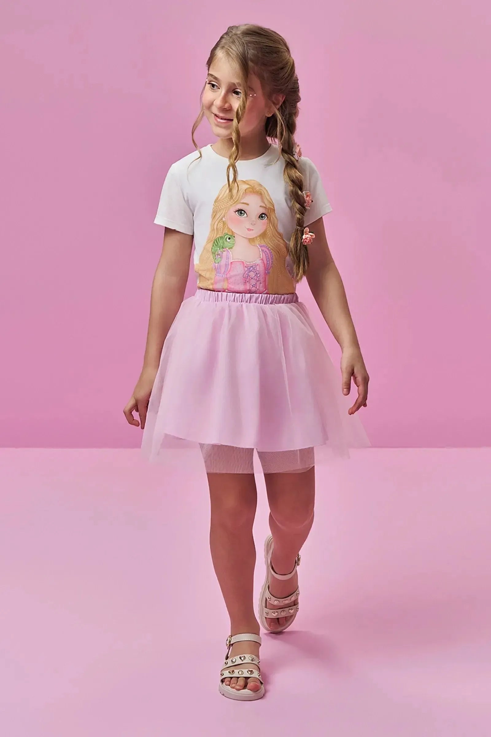 Saia em Tule 86089 Kukiê Infantil Menina