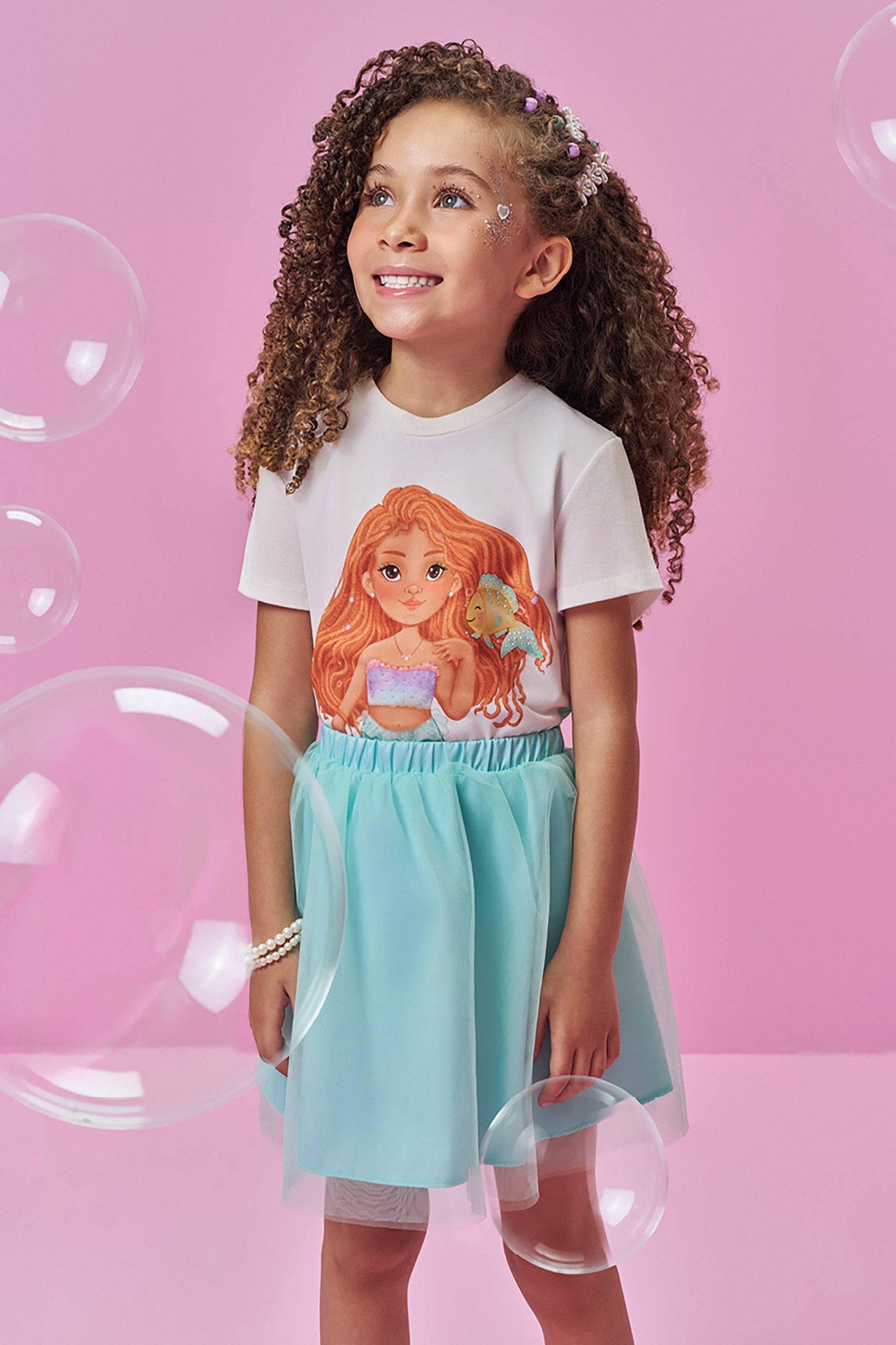 Saia em Tule 86134 Kukiê Infantil Menina