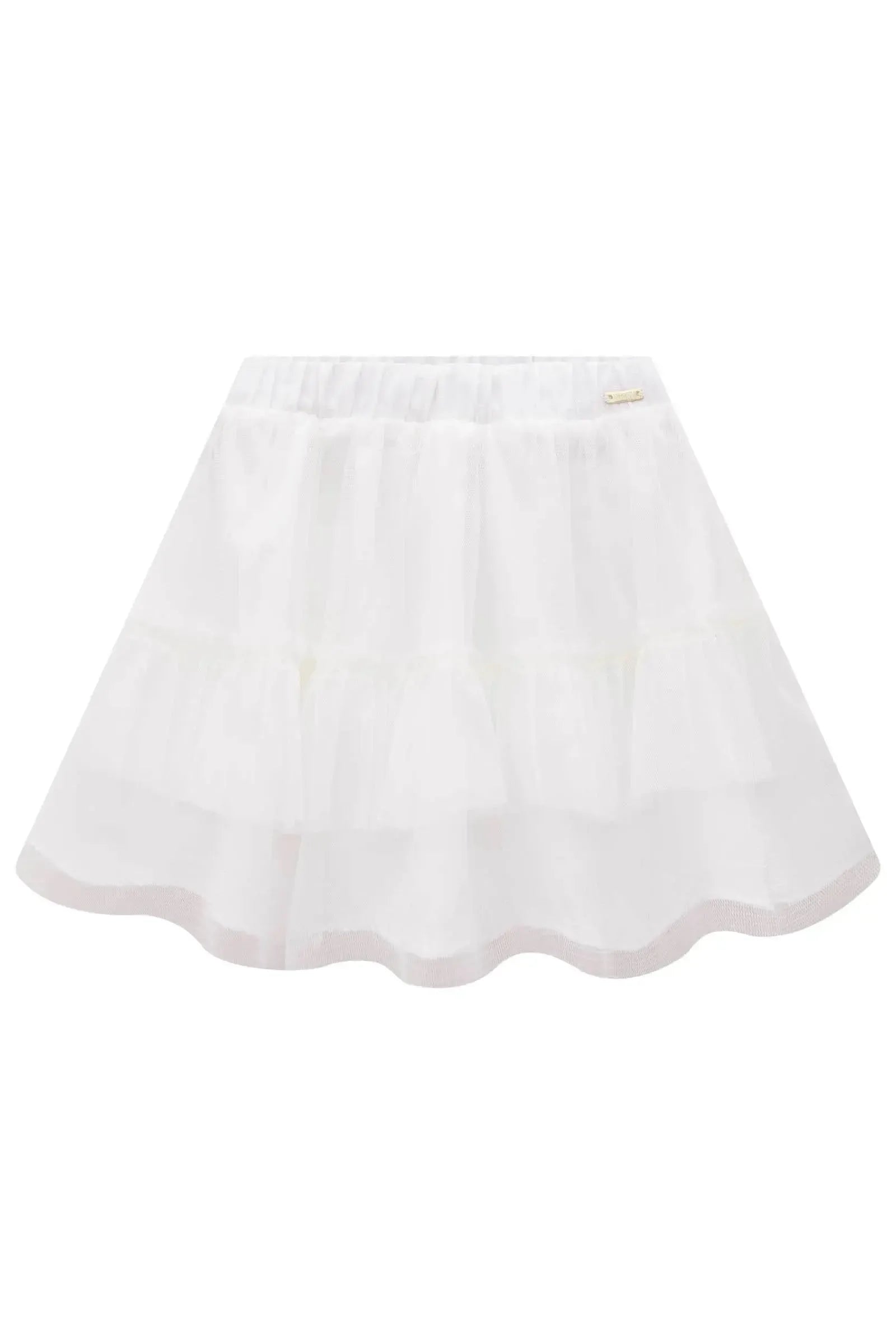 Saia em Tule. Com Shorts Embutido 83690 Infanti Infantil Menina