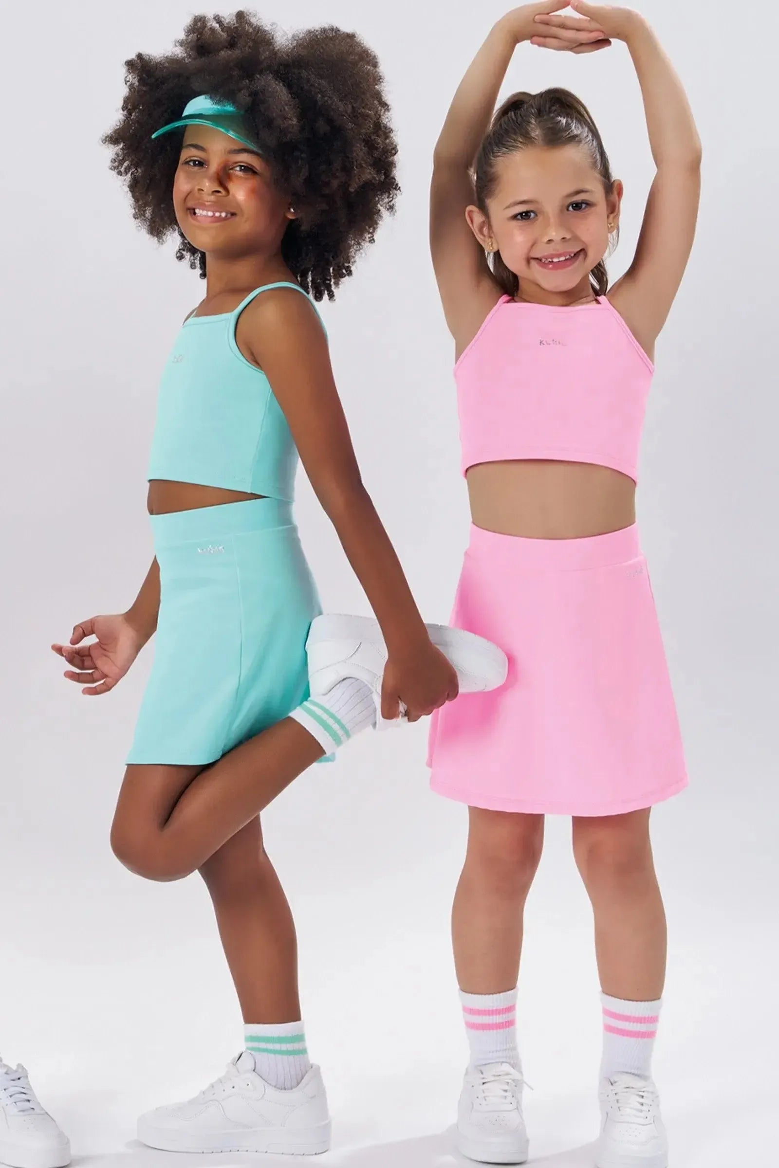 Saia Esportiva em Poliamida (com Shorts Embutido) 86756 Kukiê Infantil Menina