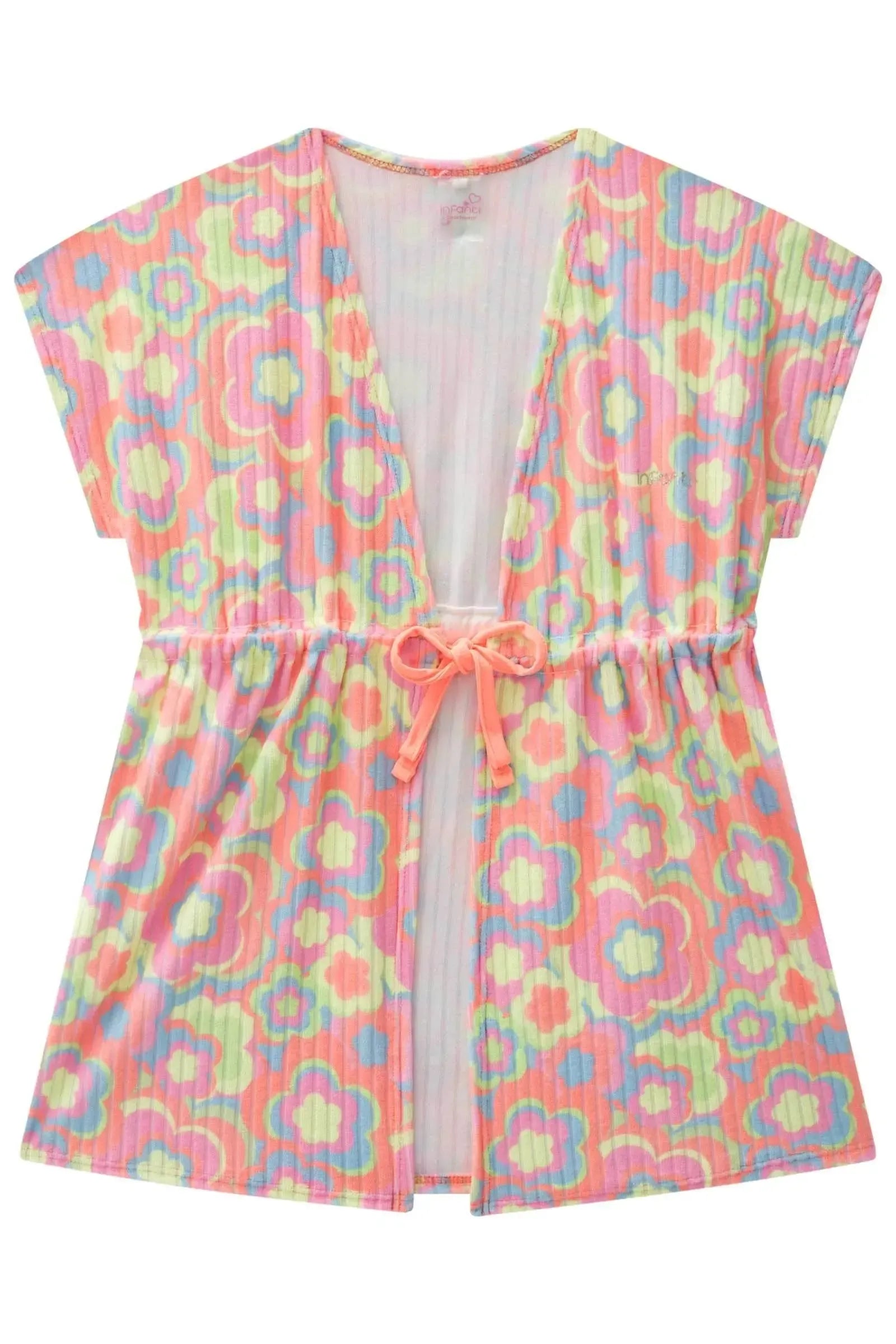 Saída de Praia em Malha Atoalhada 87786 Infanti Infantil Menina