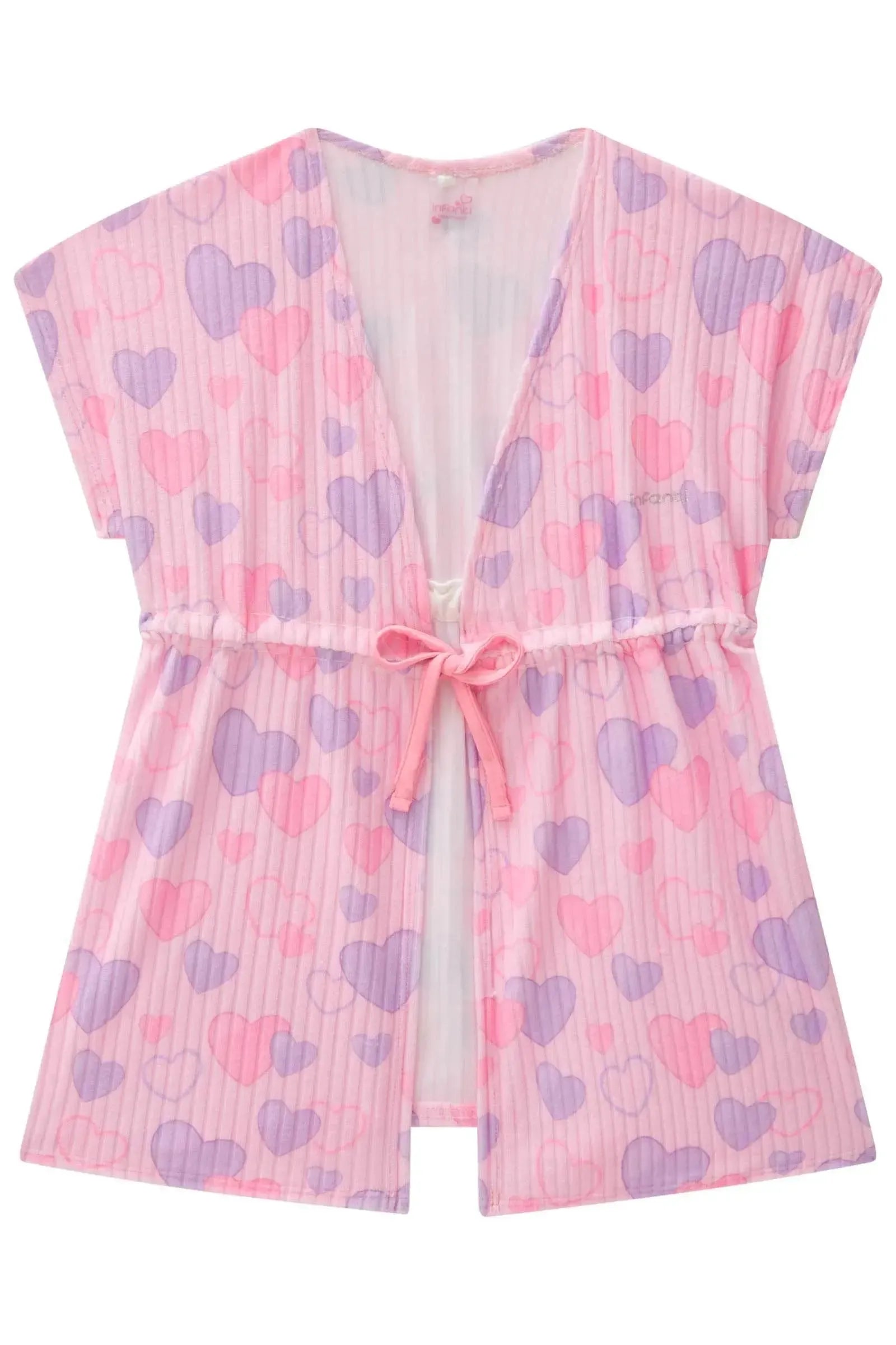 Saída de Praia em Malha Atoalhada 87786 Infanti Infantil Menina