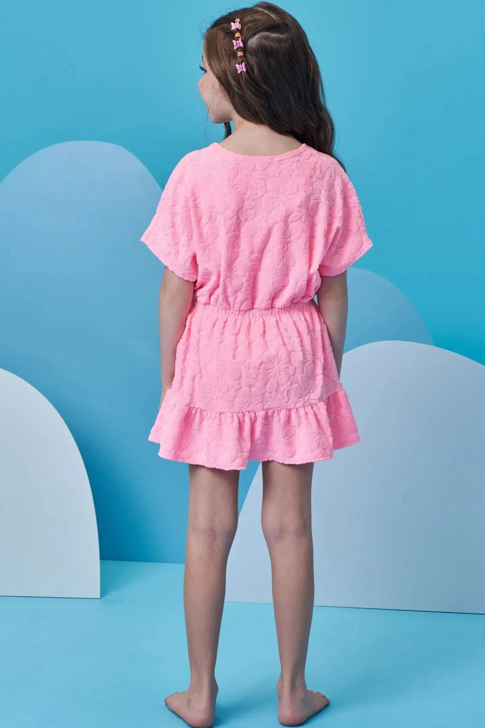 Saída de Praia em Malha Atoalhada 95306 Infanti Infantil Menina