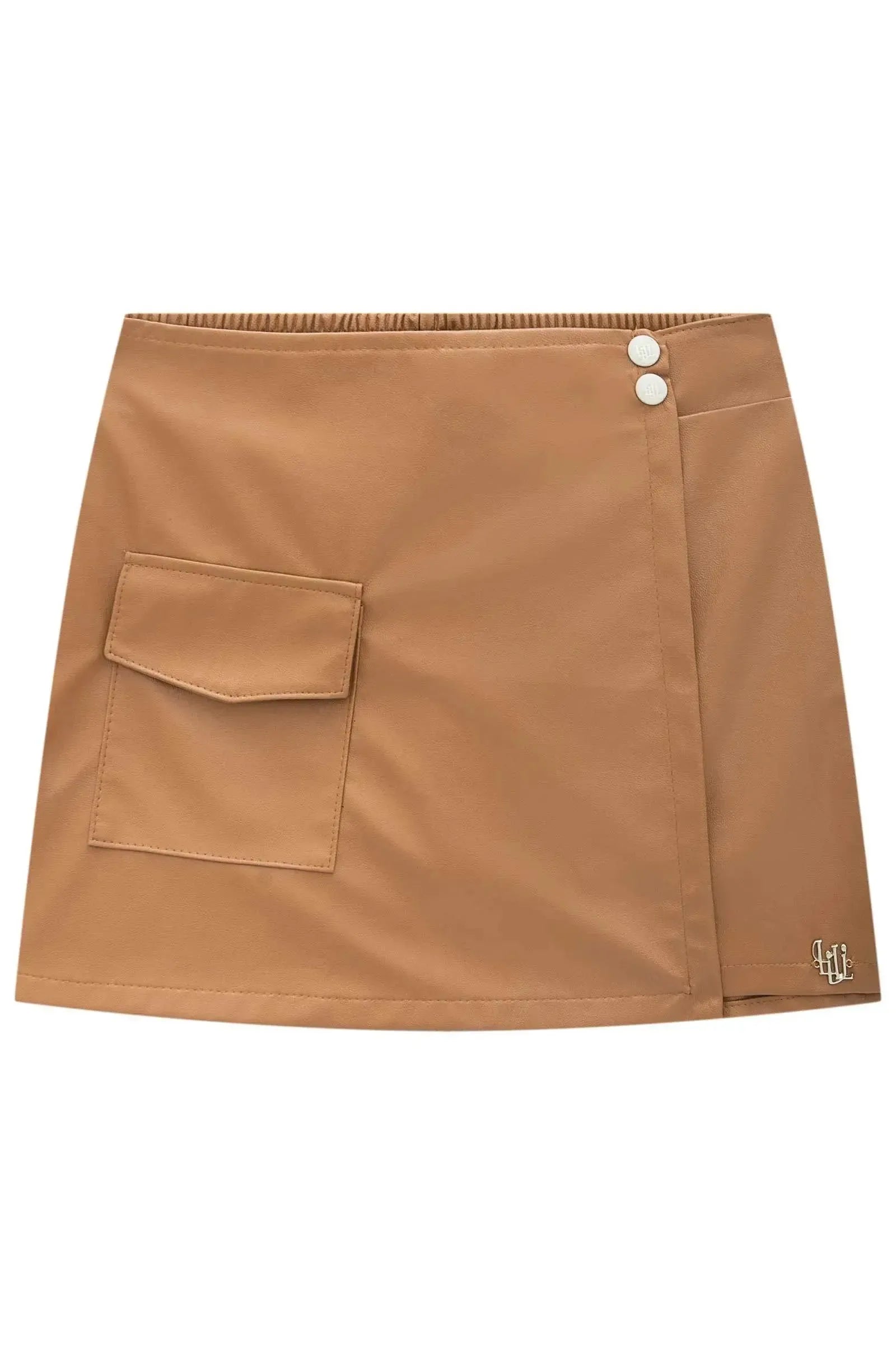 Short Saia em Couro Sintético 89965 Lilimoon Teen Menina