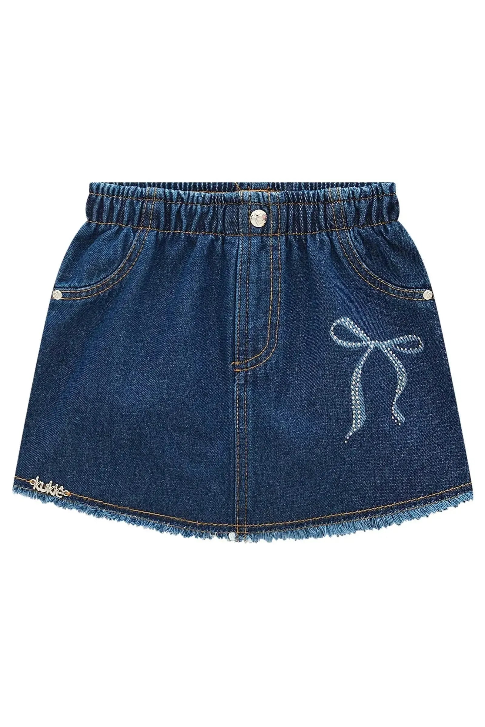 Short Saia em Jeans 98735 Kukiê Infantil Menina