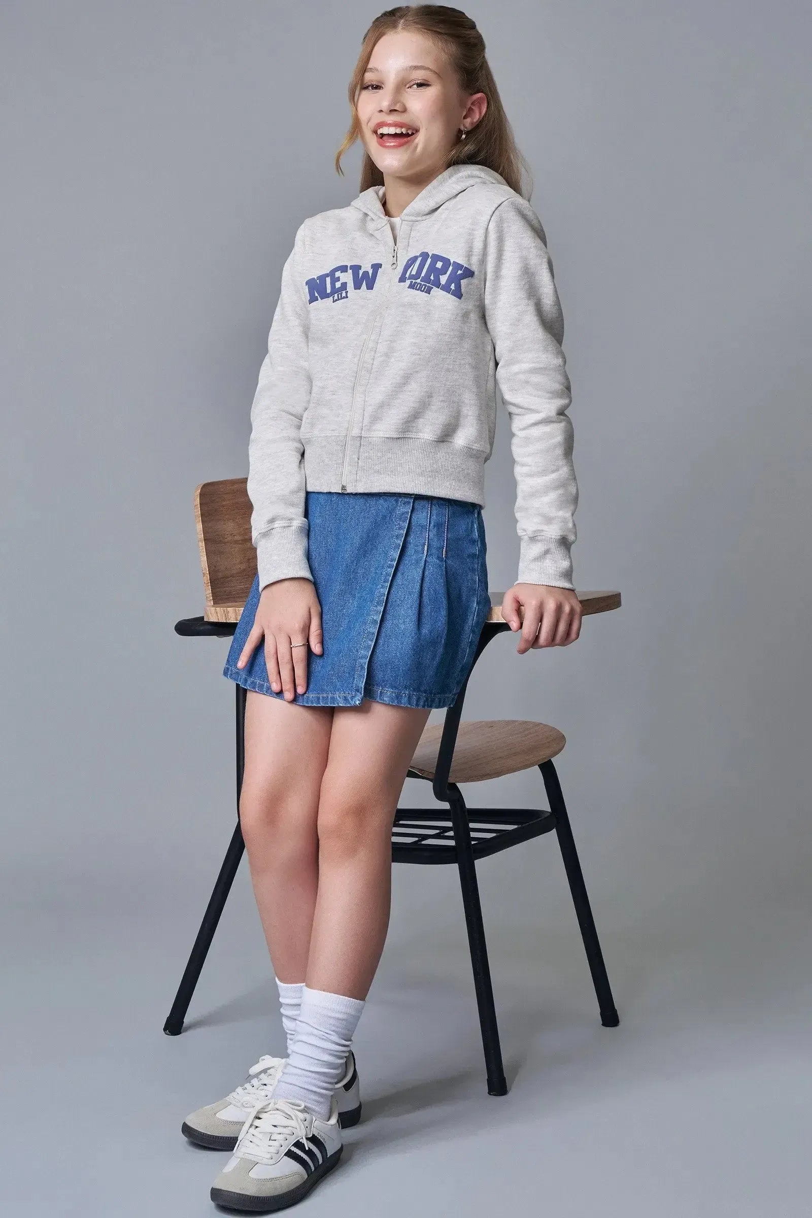 Short Saia em Jeans Arkansas 89963 Lilimoon Teen Menina