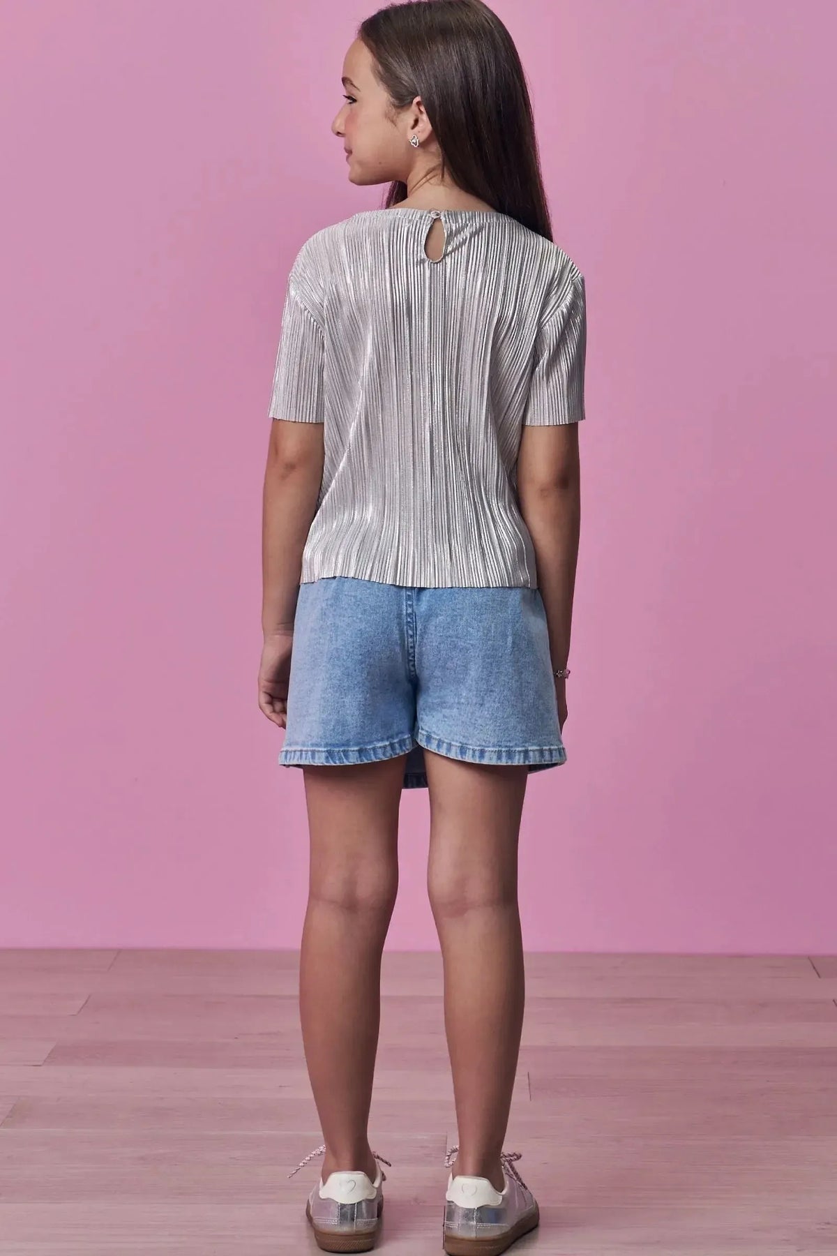 Short Saia em Jeans com Elastano 99085 Vic Teen Menina