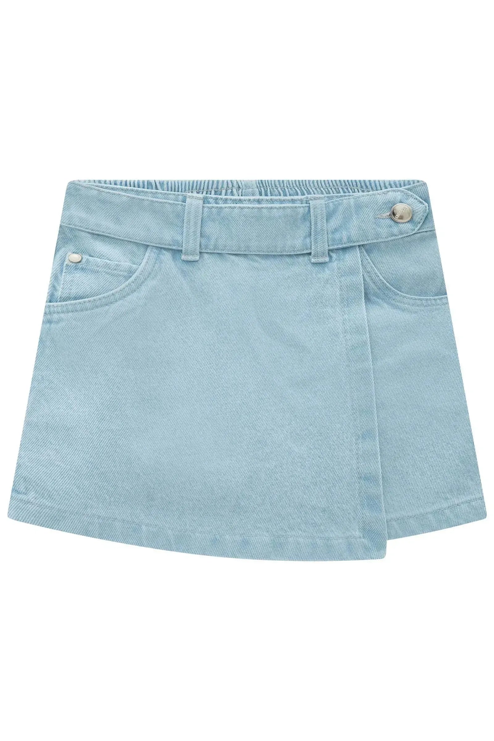 Short Saia em Jeans Zef 94371 Lilimoon Teen Menina