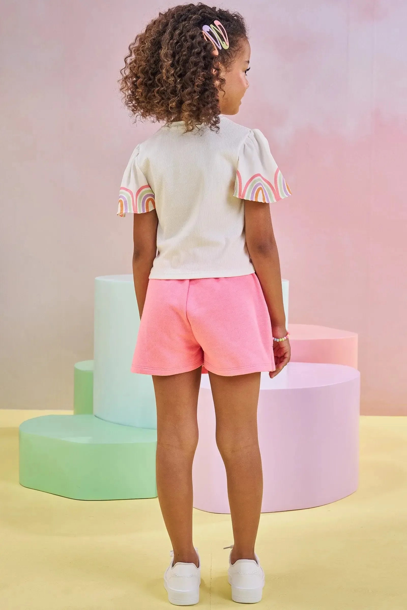 Short Saia em Moletom sem Pelúcia 83521 Infanti Infantil Menina