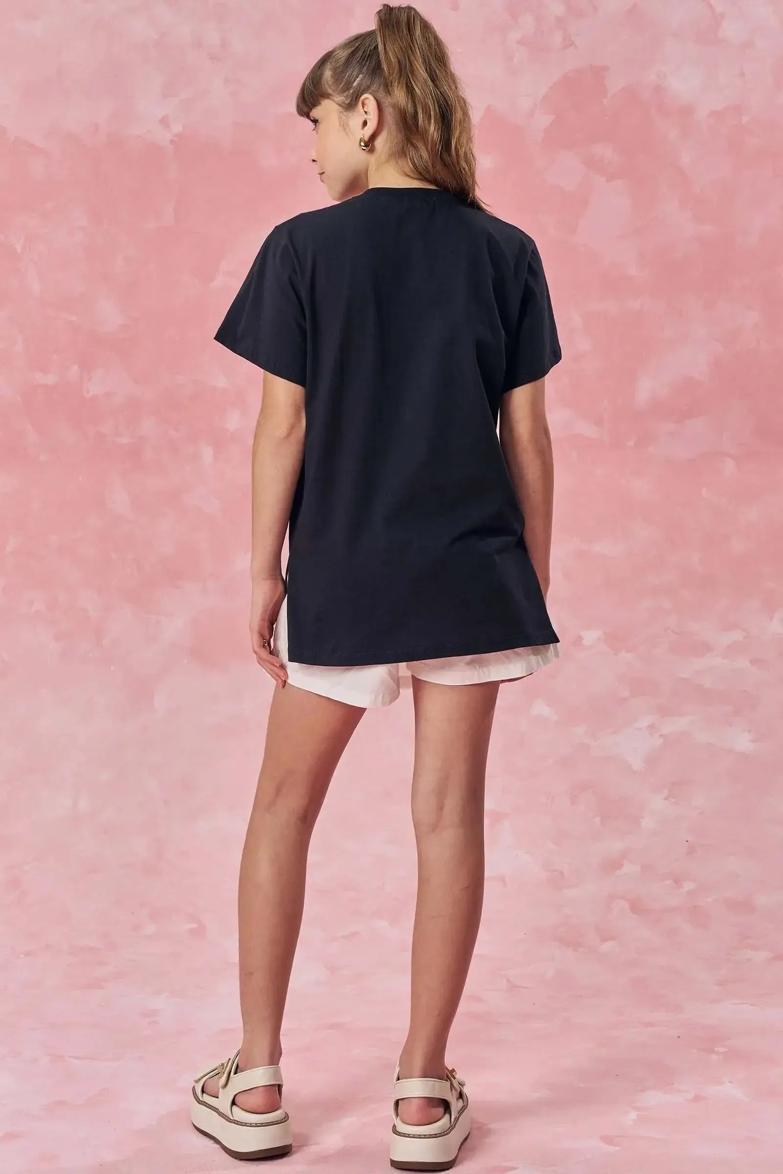 Short Saia em Sarja com Elastano 85319 Vic&Vicky Teen Menina