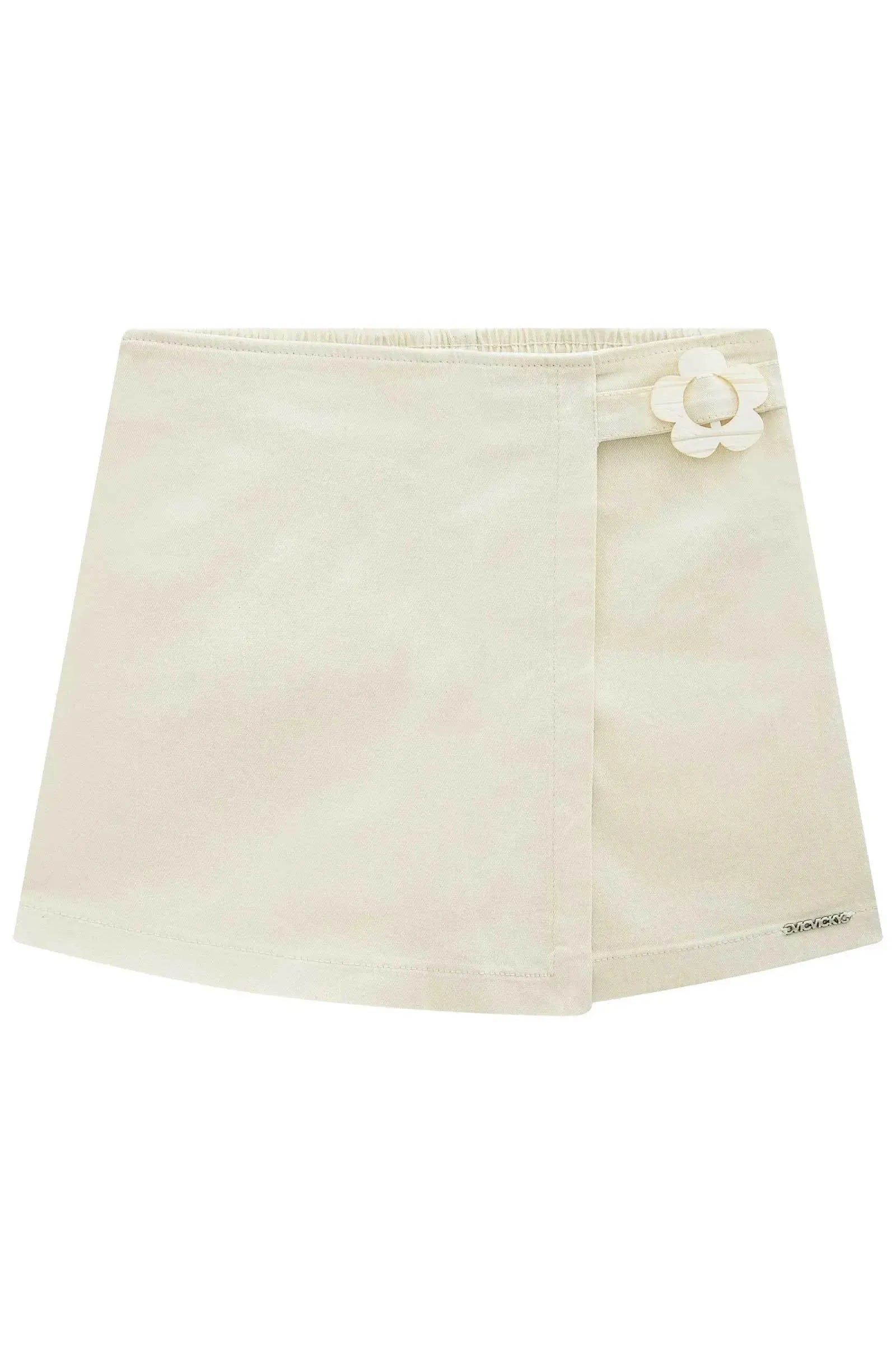 Short Saia em Sarja com Elastano 95003 Vic&Vicky Teen Menina