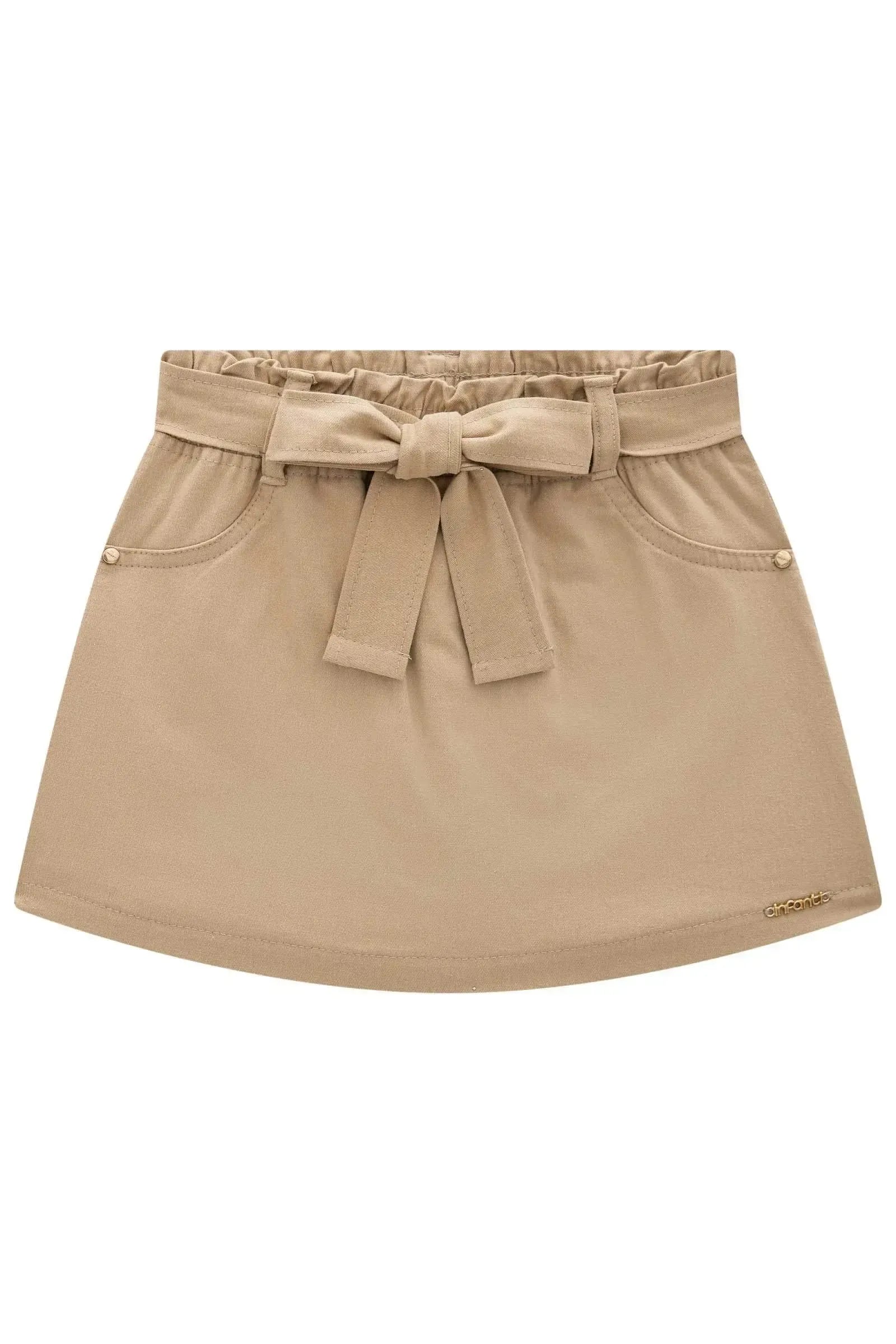 Short Saia em Sarja com Elastano 96344 Infanti Infantil Menina