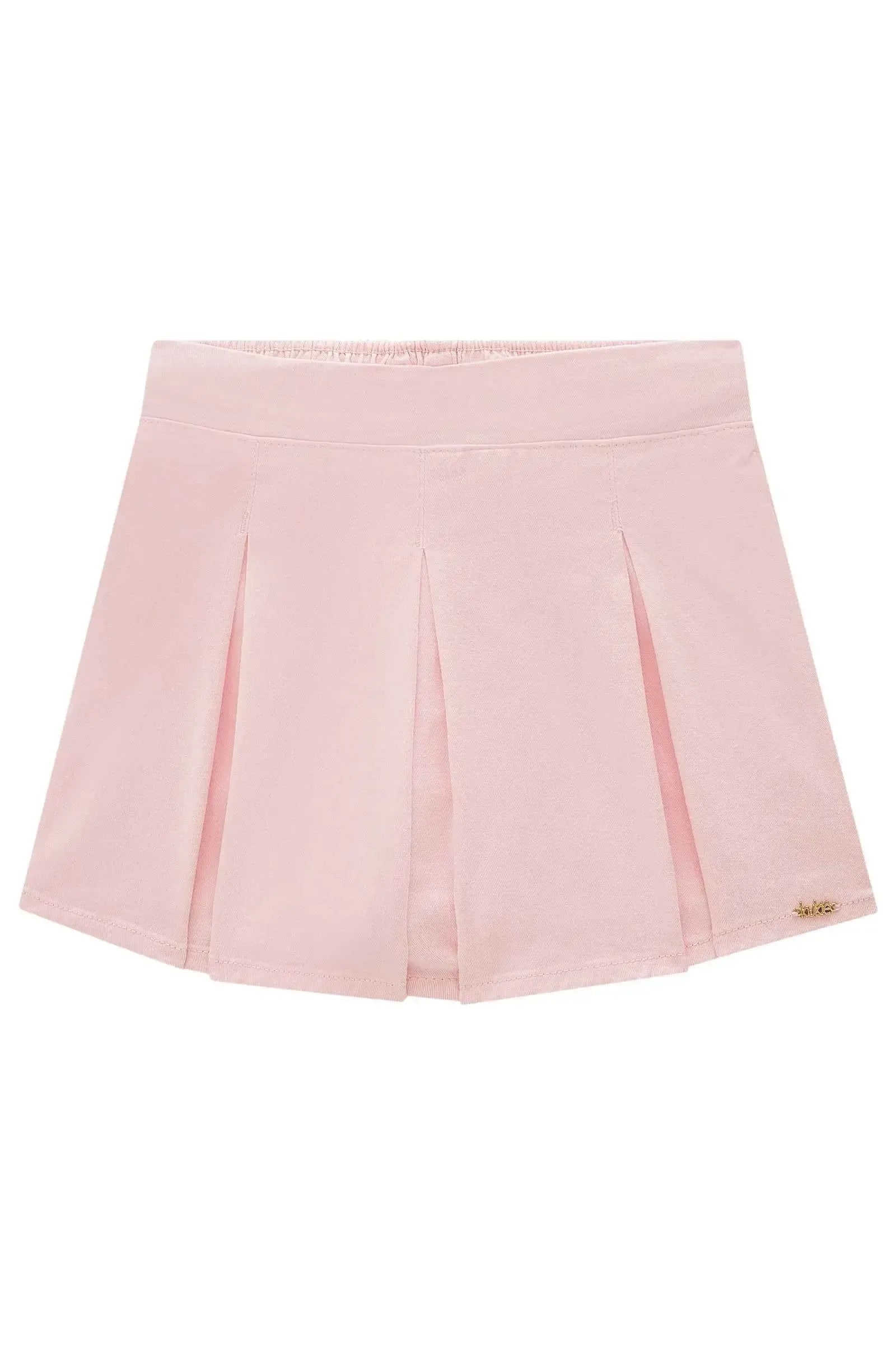 Short Saia em Sarja com Elastano 98802 Kukiê Infantil Menina