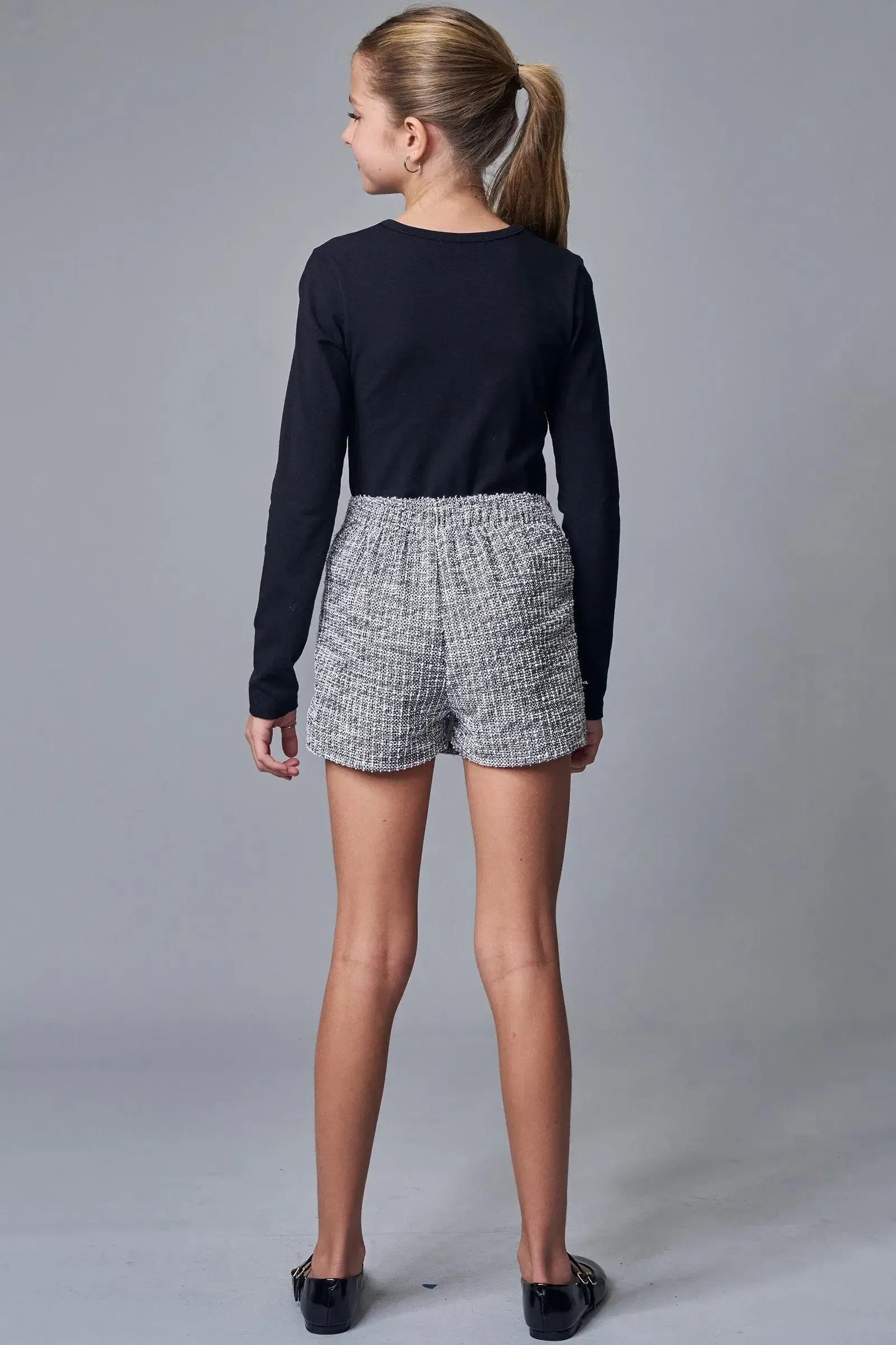 Short Saia em Tweed London 89962 Lilimoon Teen Menina