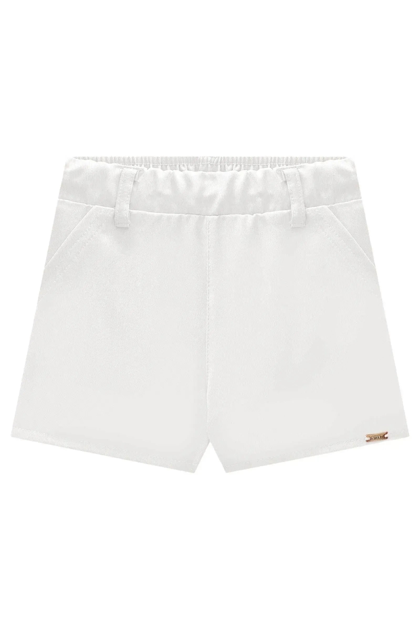 Shorts em Alfaiataria Twill 85893 Infanti Infantil Menina