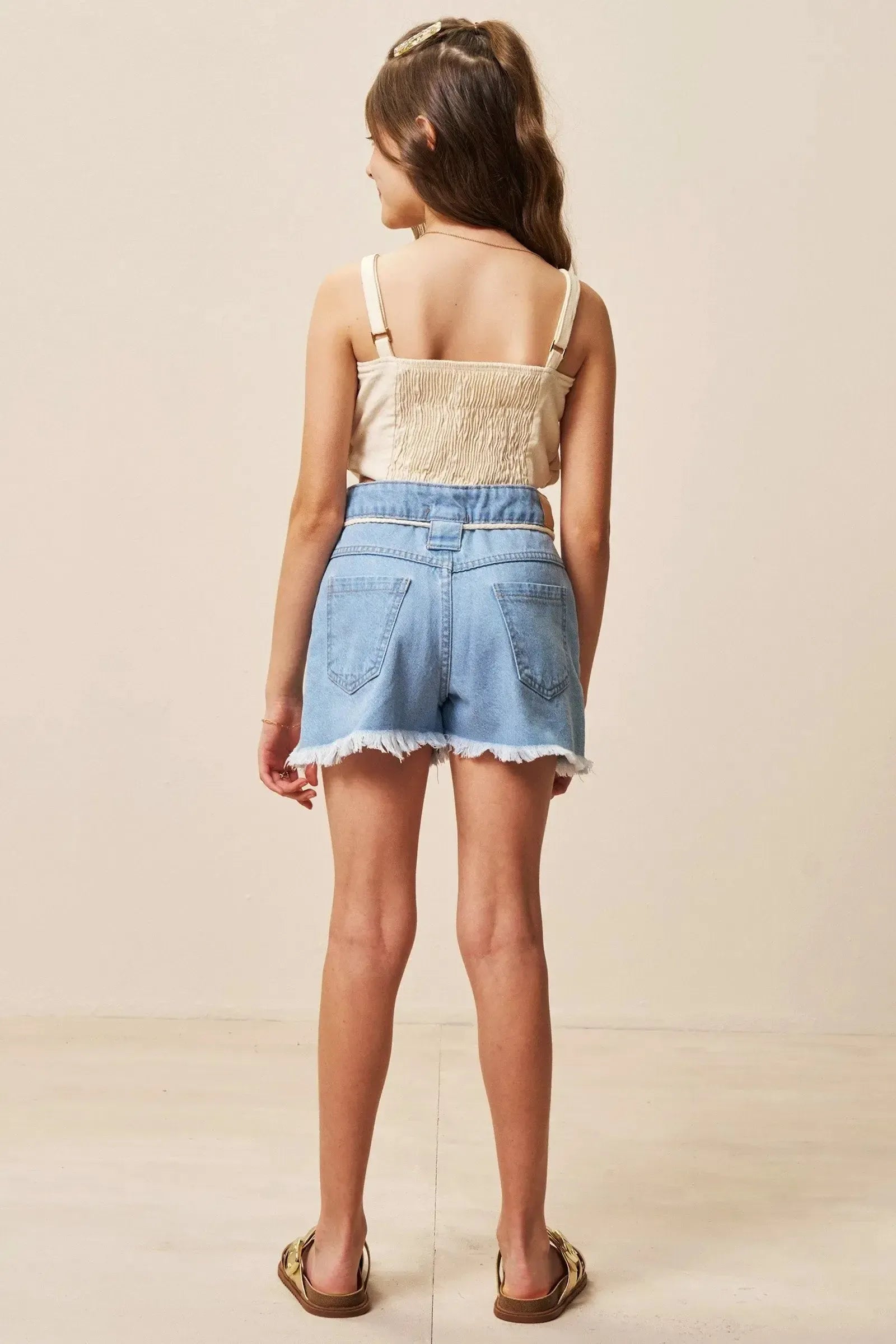Shorts em Jeans 94388 Vic&Vicky Teen Menina
