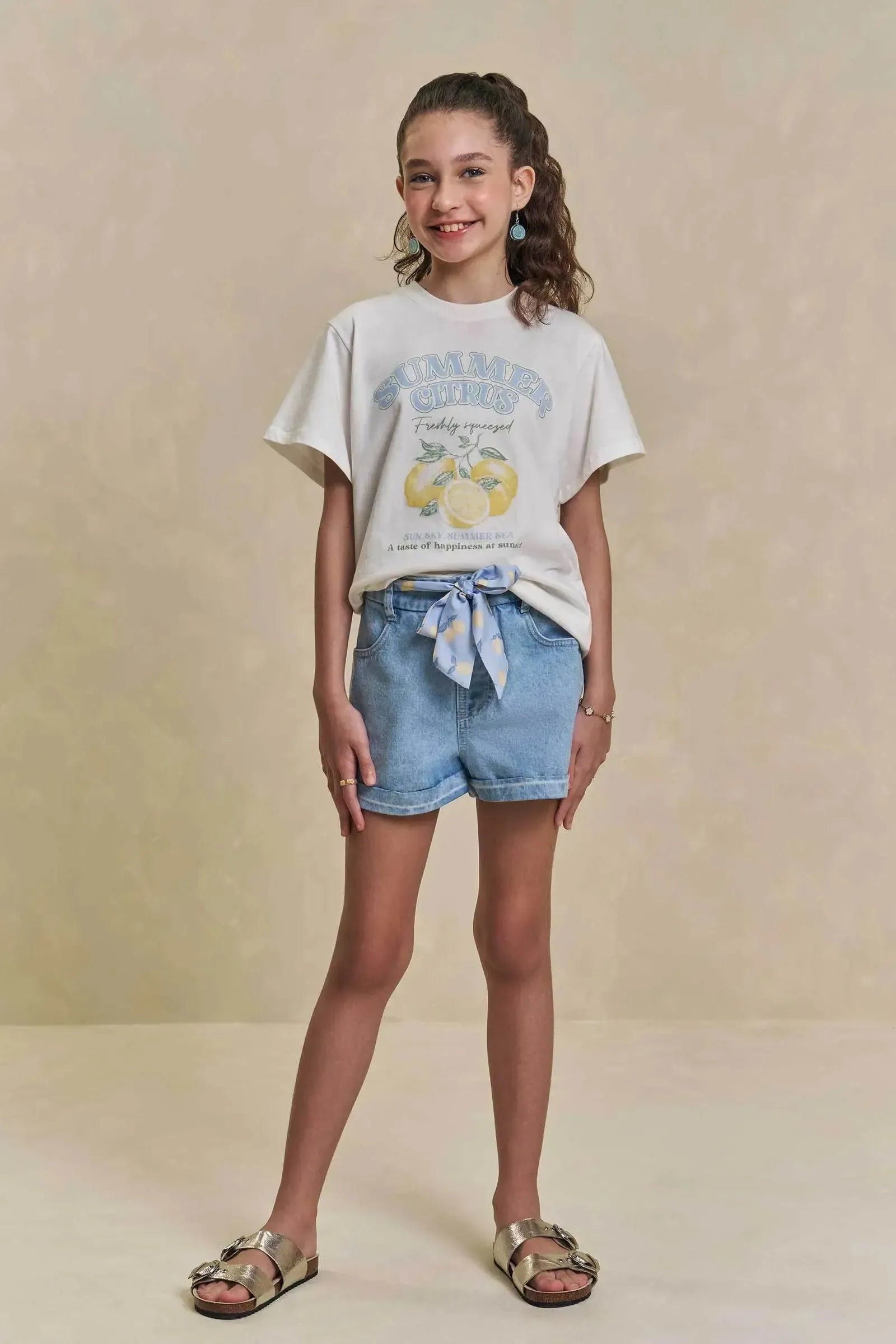 Shorts em Jeans Arkansas 94604 Lilimoon Teen Menina