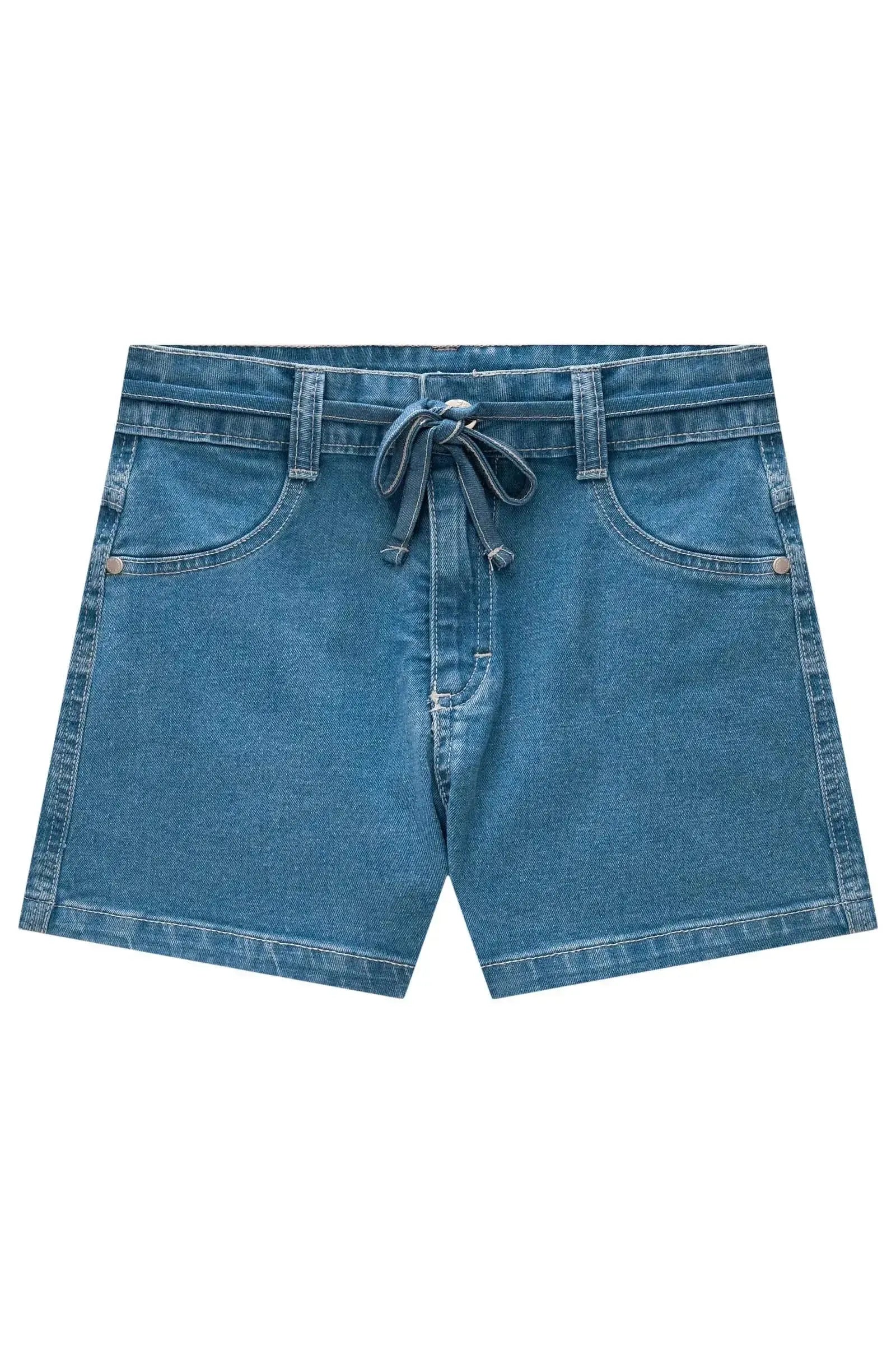 Shorts em Jeans com Elastano 86539 Lilimoon Teen Menina