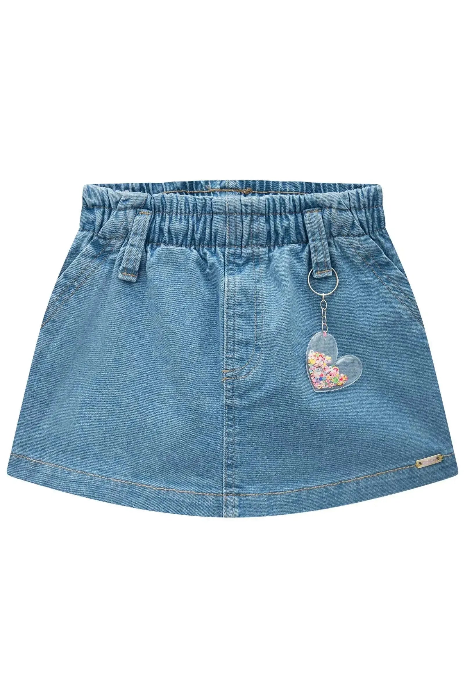 Shorts em Jeans com Elastano 86586 Infanti Infantil Menina