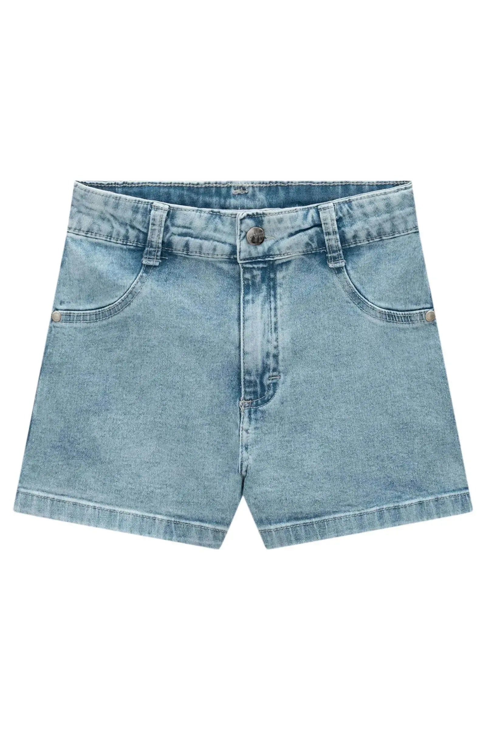 Shorts em Jeans com Elastano 99756 Lilimoon Teen Menina