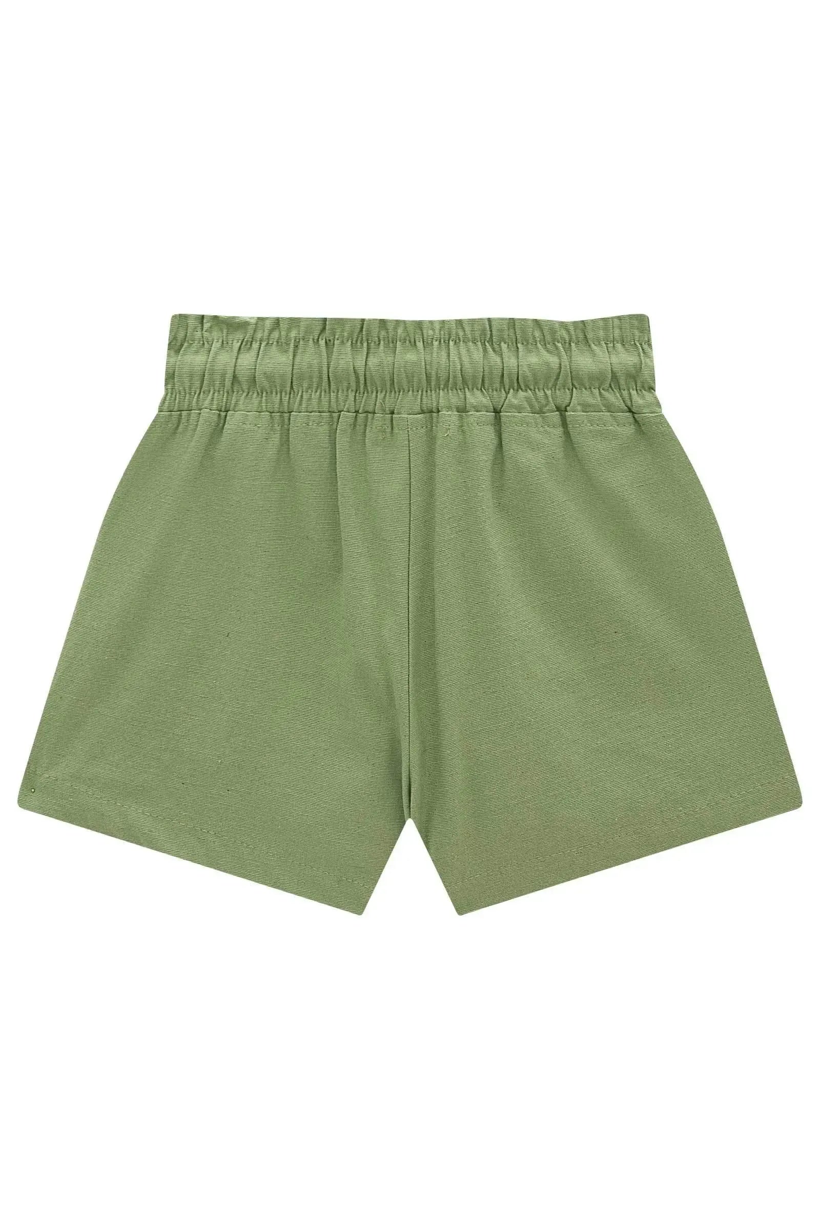 Shorts em Linho com Elastano 98123 Infanti Infantil Menina