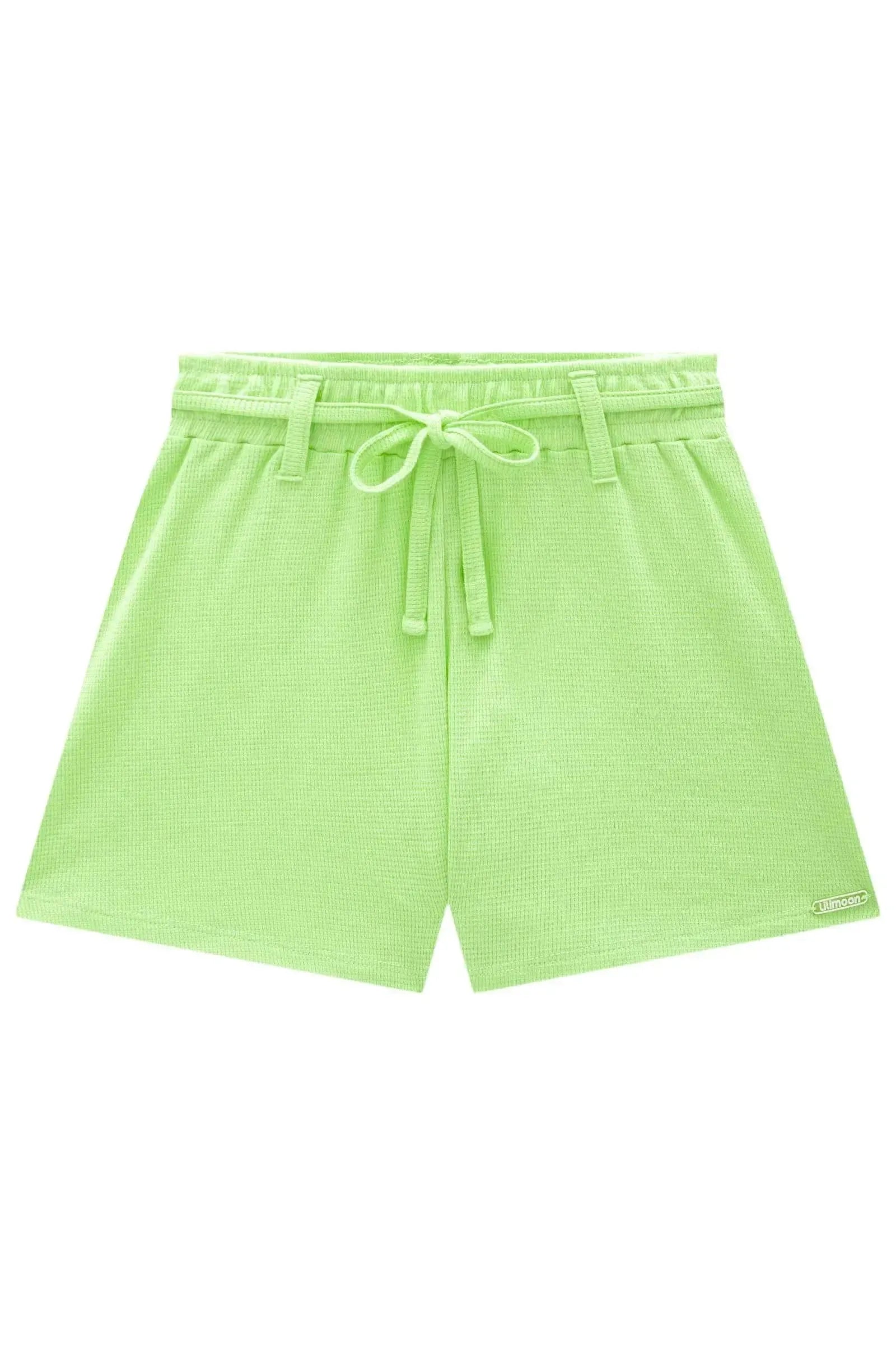 Shorts em Malha Little Waffle 89092 Lilimoon Teen Menina
