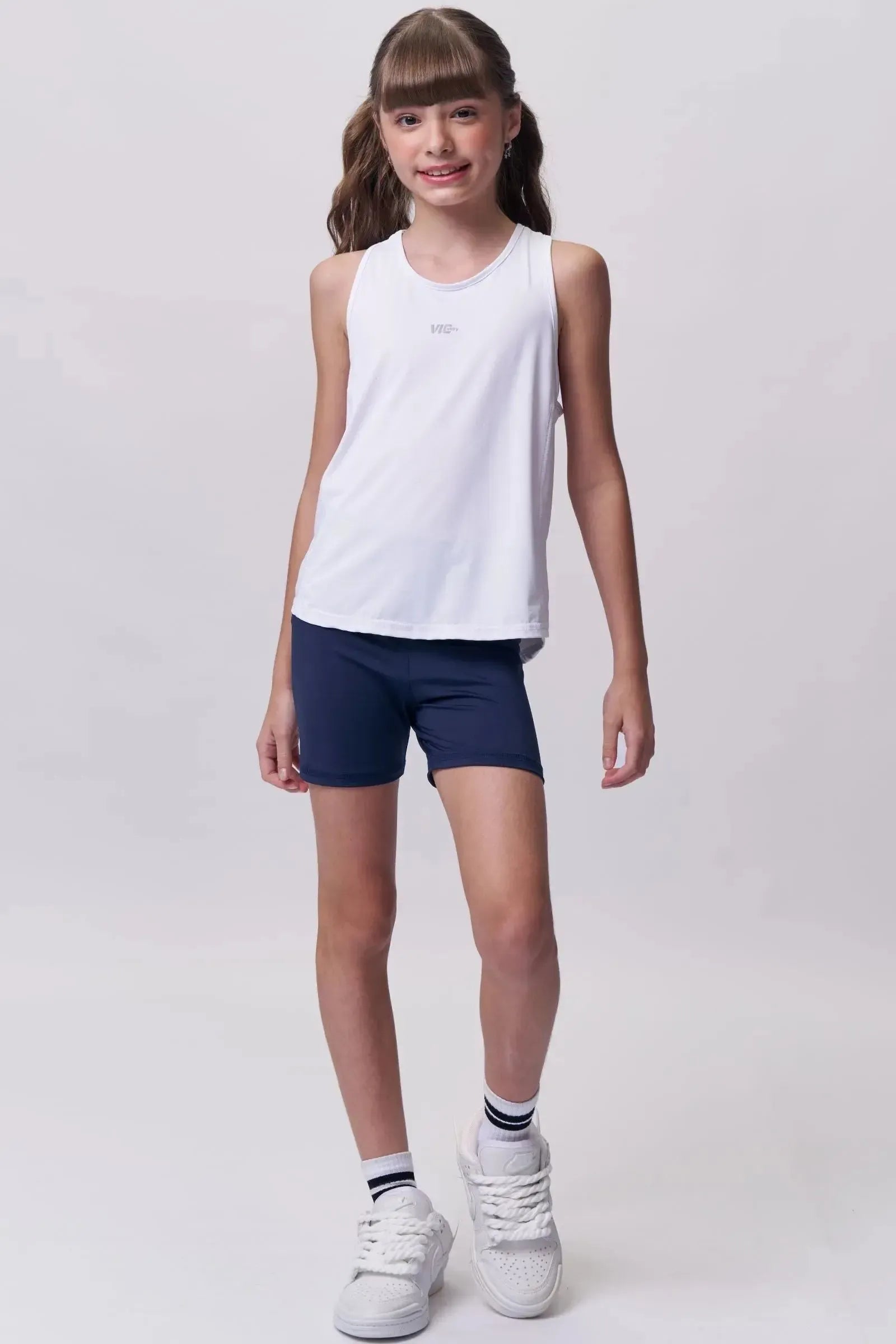 Shorts em Malha UV50 96282 Vic&Vicky Teen Menina