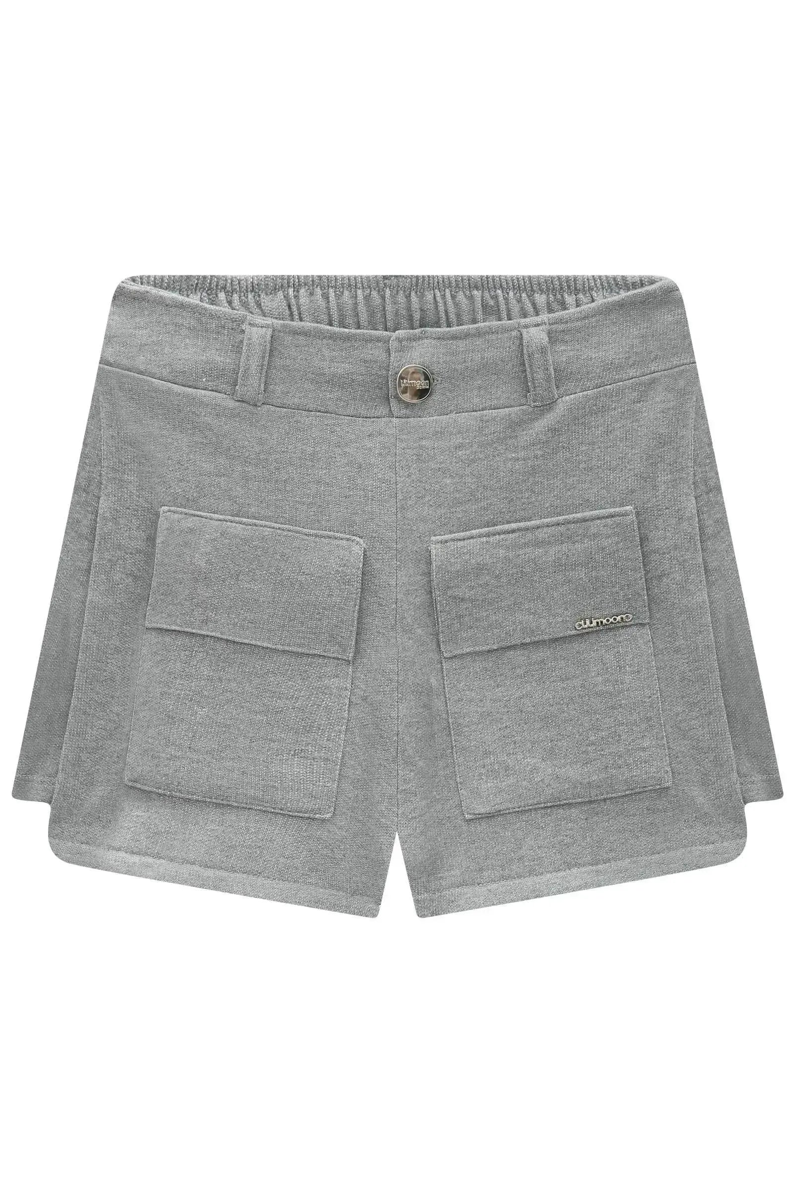Shorts em Moletom sem Pelúcia 94403 Lilimoon Teen Menina