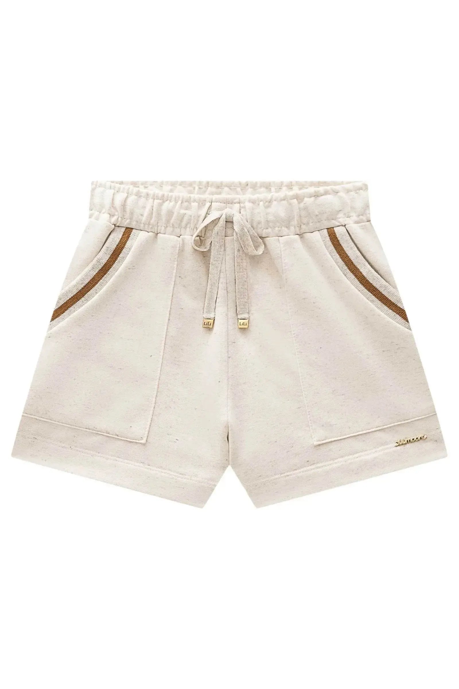 Shorts em Moletom sem Pelúcia 98170 Lilimoon Teen Menina