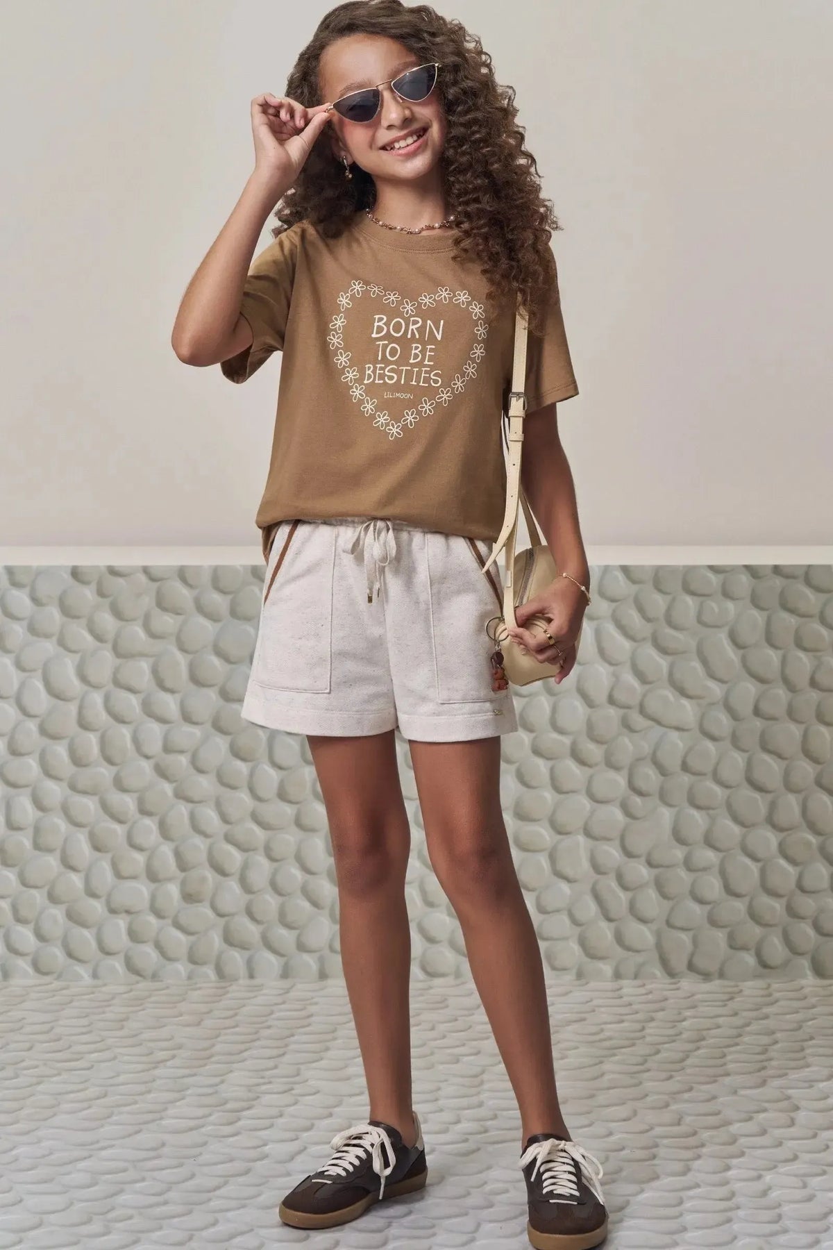 Shorts em Moletom sem Pelúcia 98170 Lilimoon Teen Menina