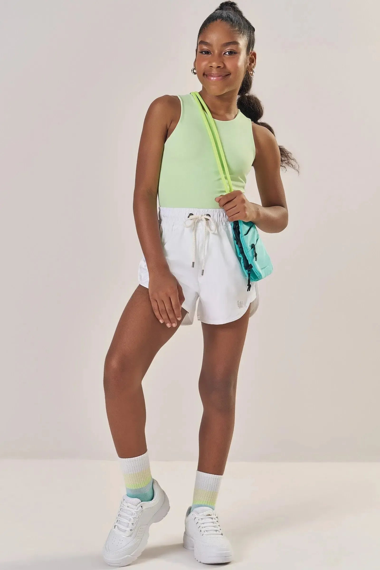 Shorts em Nylon Aspen 85295 Lilimoon Teen Menina