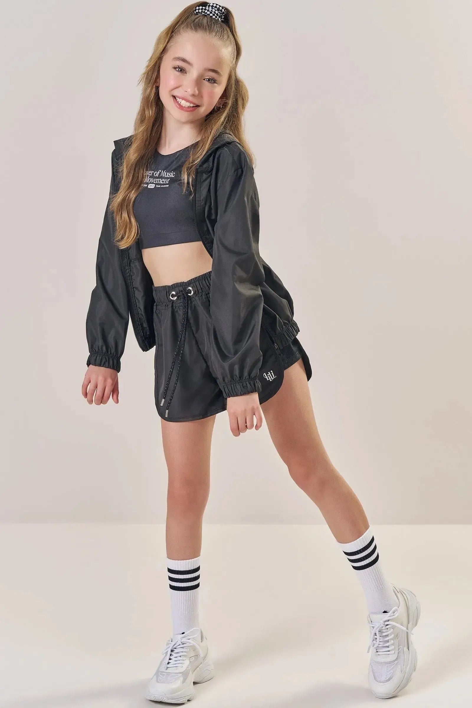 Shorts em Nylon Aspen 85295 Lilimoon Teen Menina