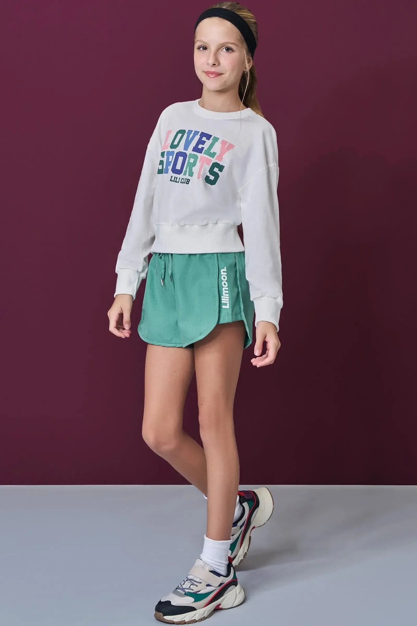 Shorts em Nylon Taslon 92290 Lilimoon Teen Menina